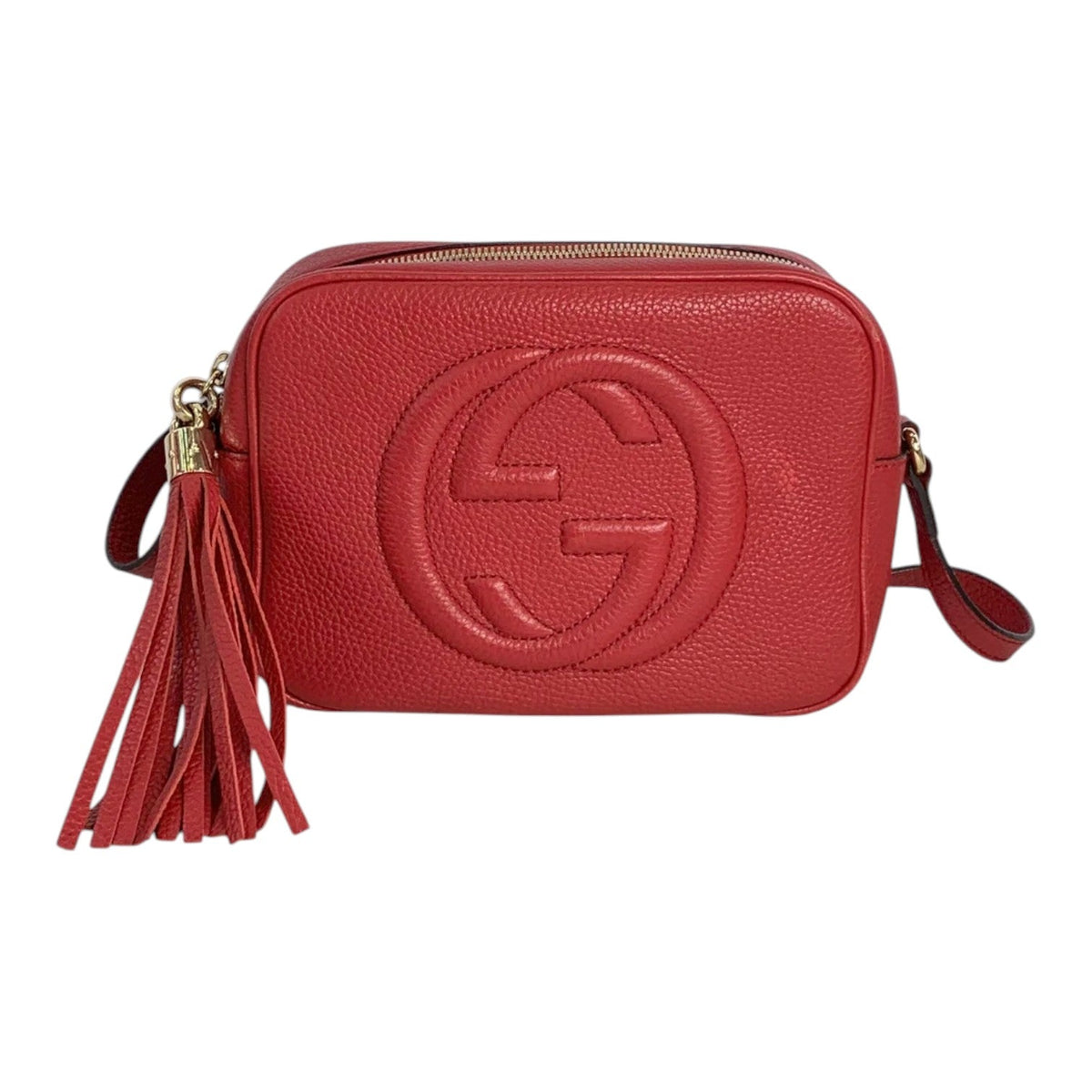 Gucci Gucci Camera Bag Red Calfskin