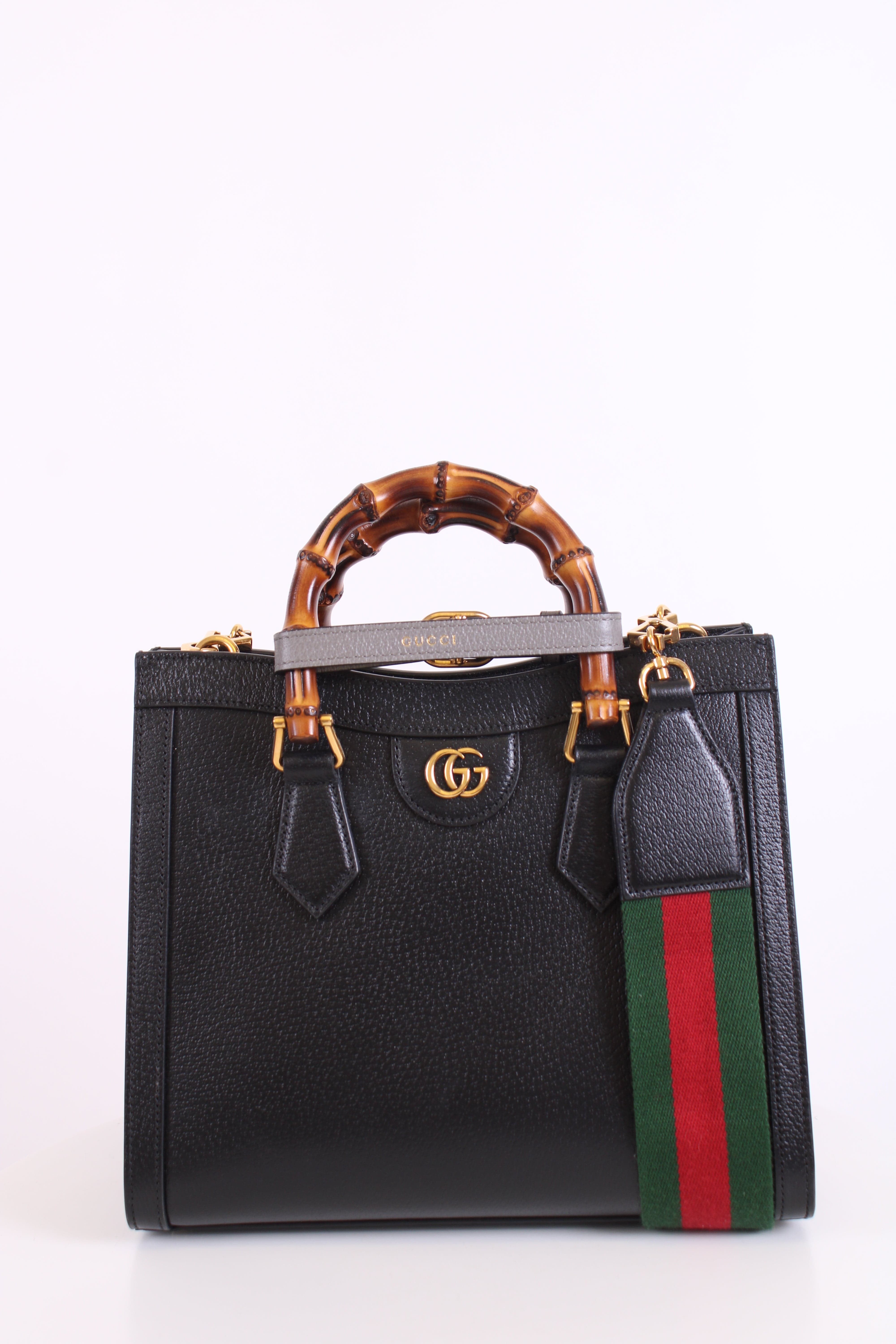 Gucci Gucci Diana bamboo top handle bag Black small