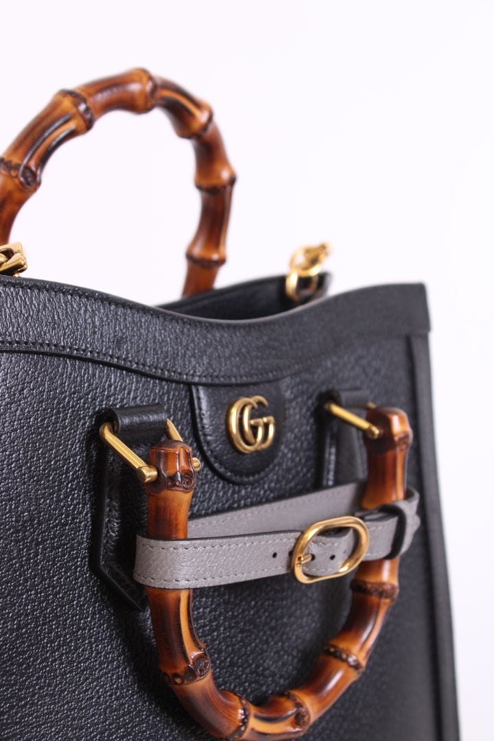 Gucci Gucci Diana bamboo top handle bag Black small