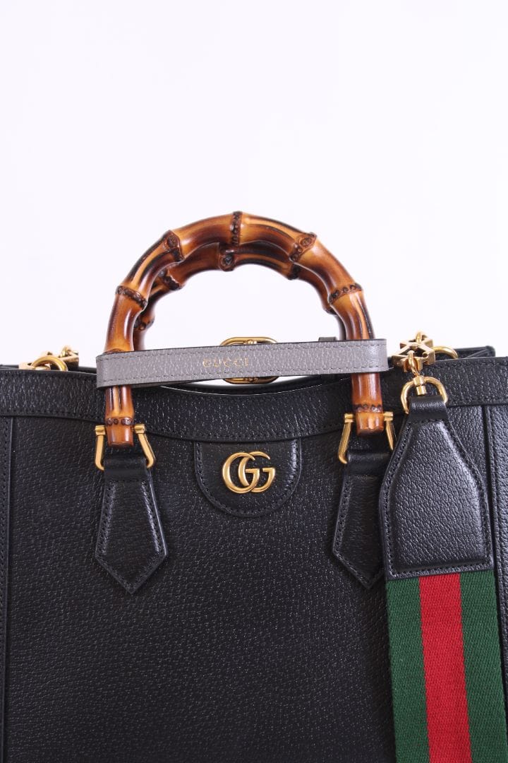 Gucci Gucci Diana bamboo top handle bag Black small