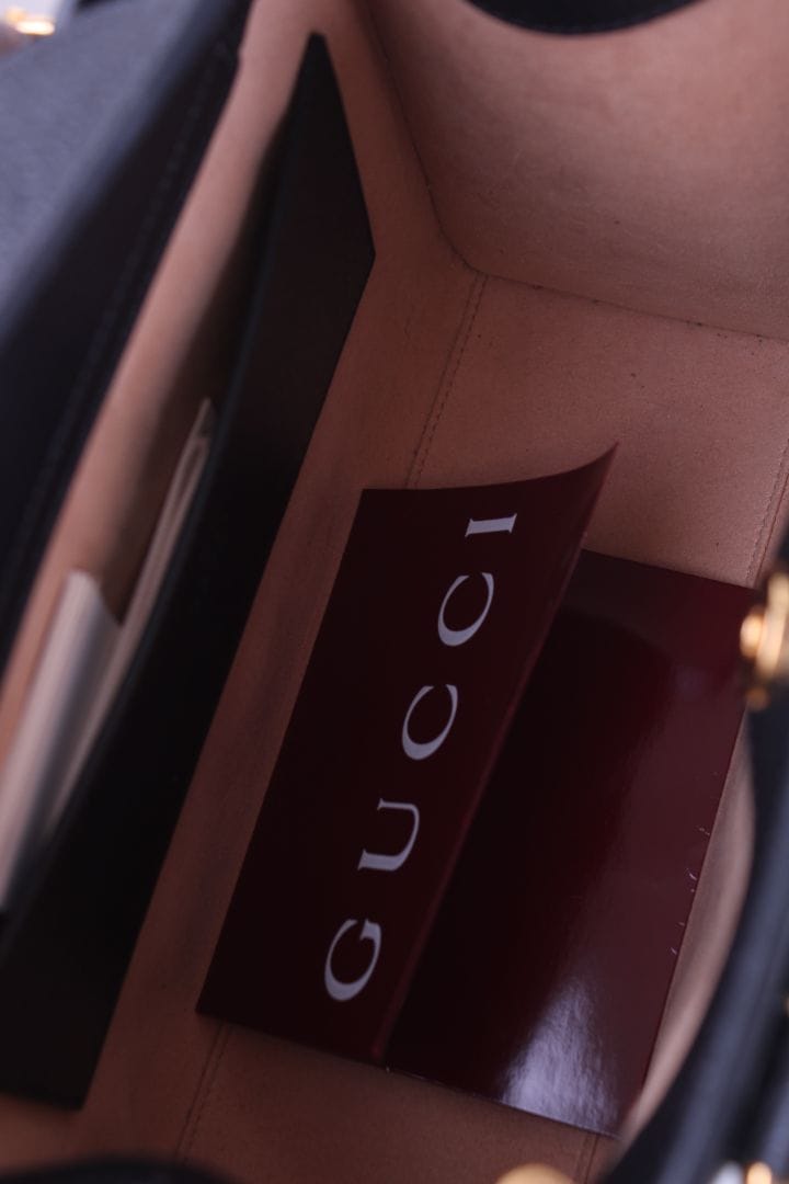 Gucci Gucci Diana bamboo top handle bag Black small