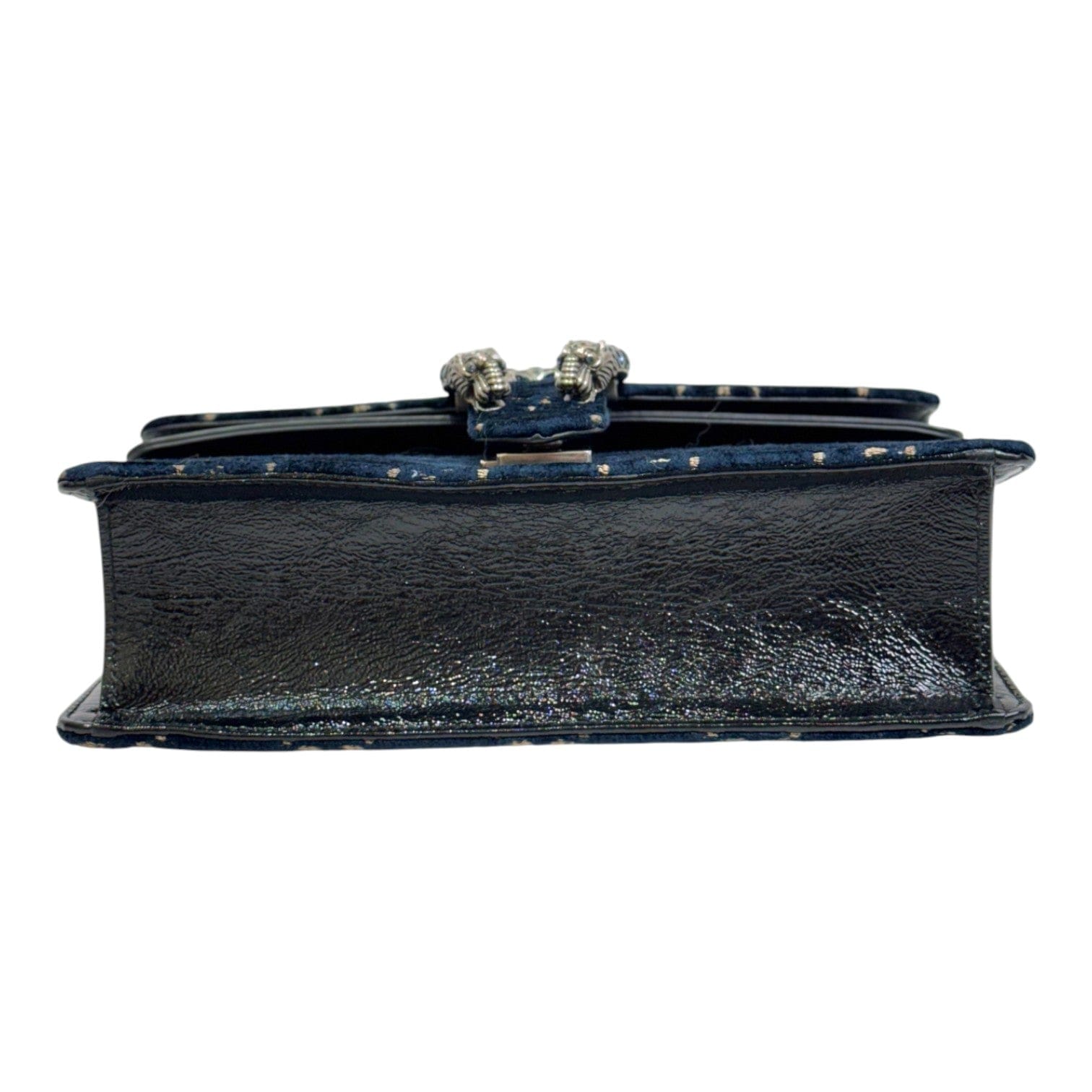 Gucci Gucci Dionysus Small Blue/Black Suede with Crystal Bag