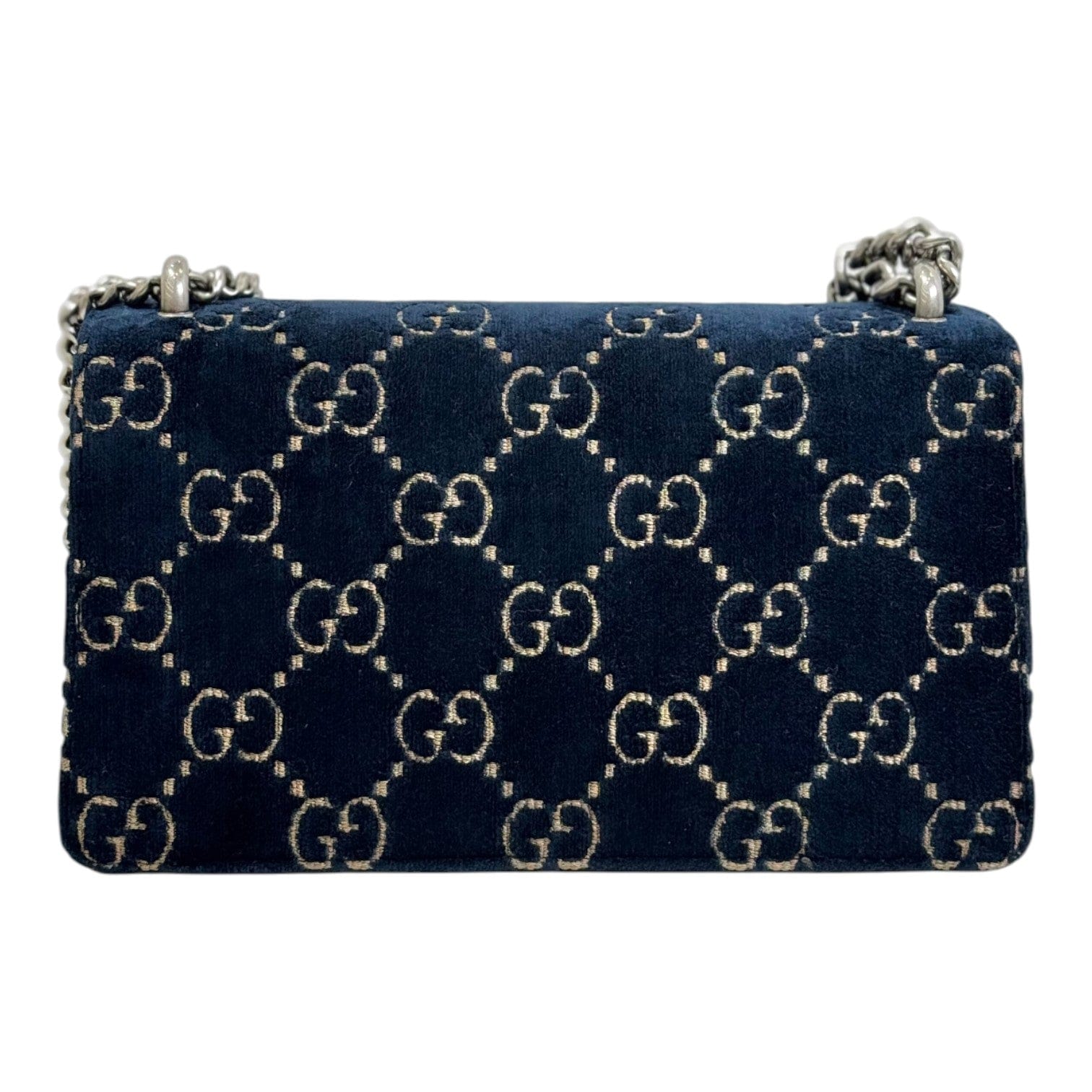 Gucci Gucci Dionysus Small Blue/Black Suede with Crystal Bag