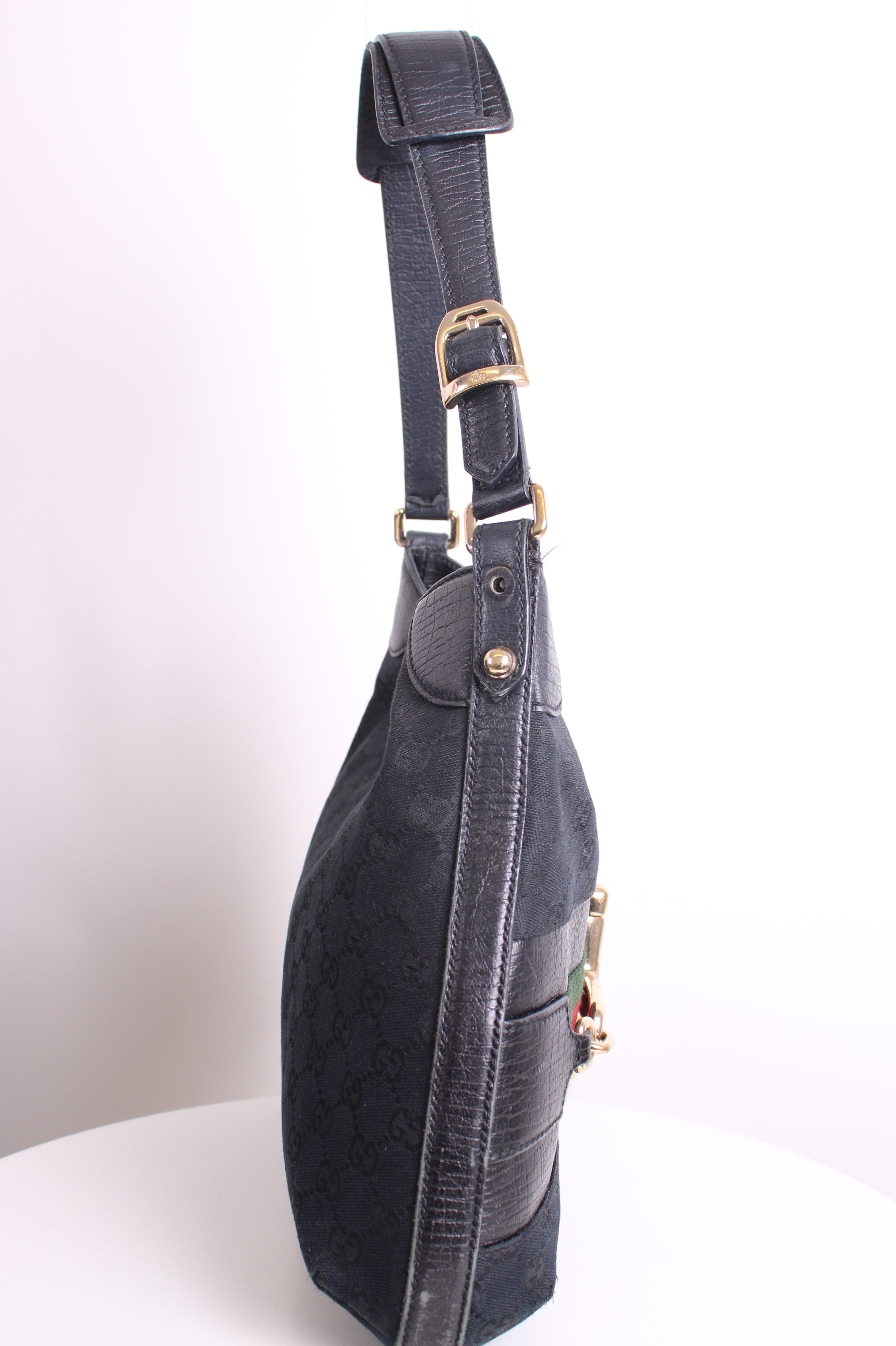 Gucci Gucci GG Horesbit Hasler Hobo Bag Black