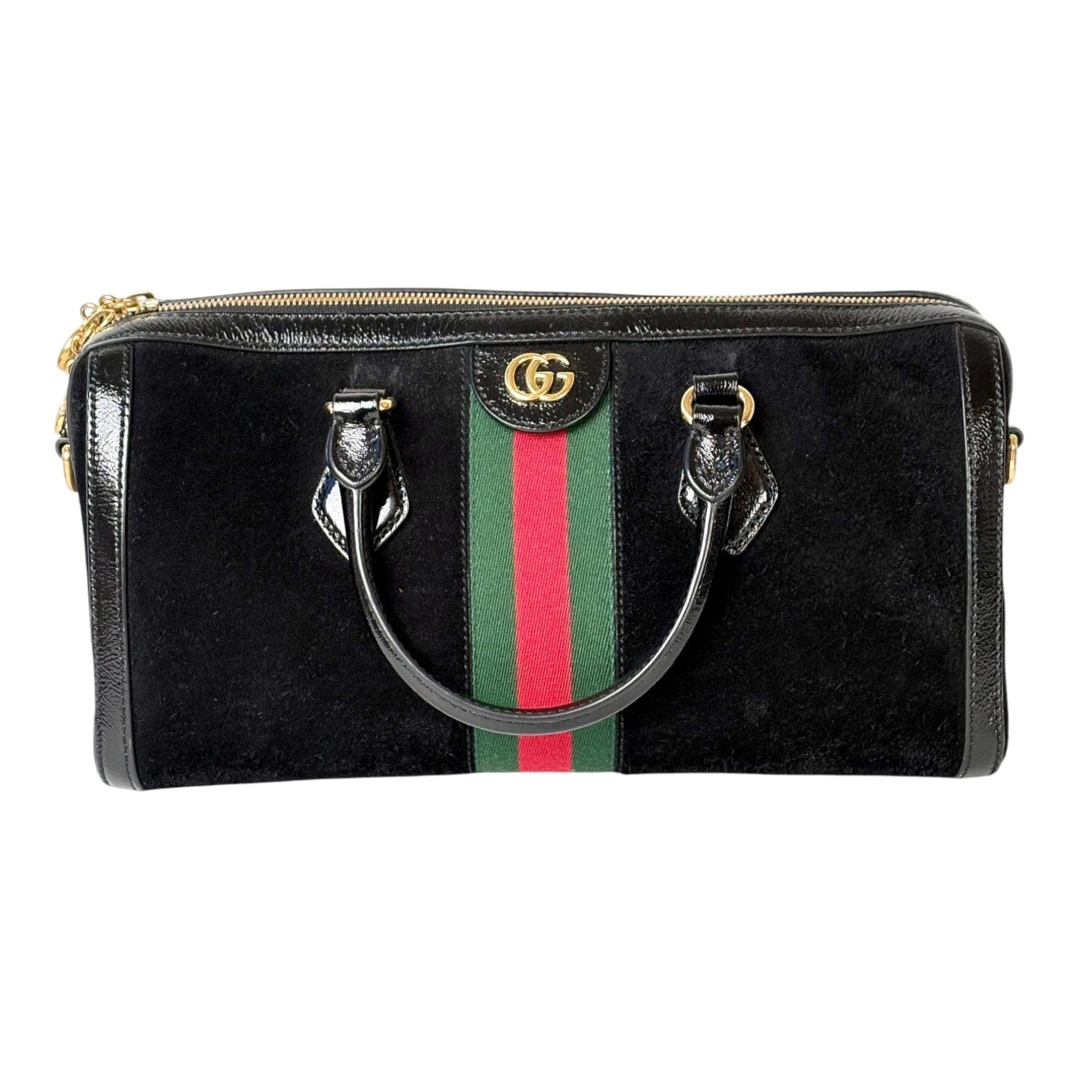Gucci Gucci GG Medium Ophidia Suede Shoulder Bag