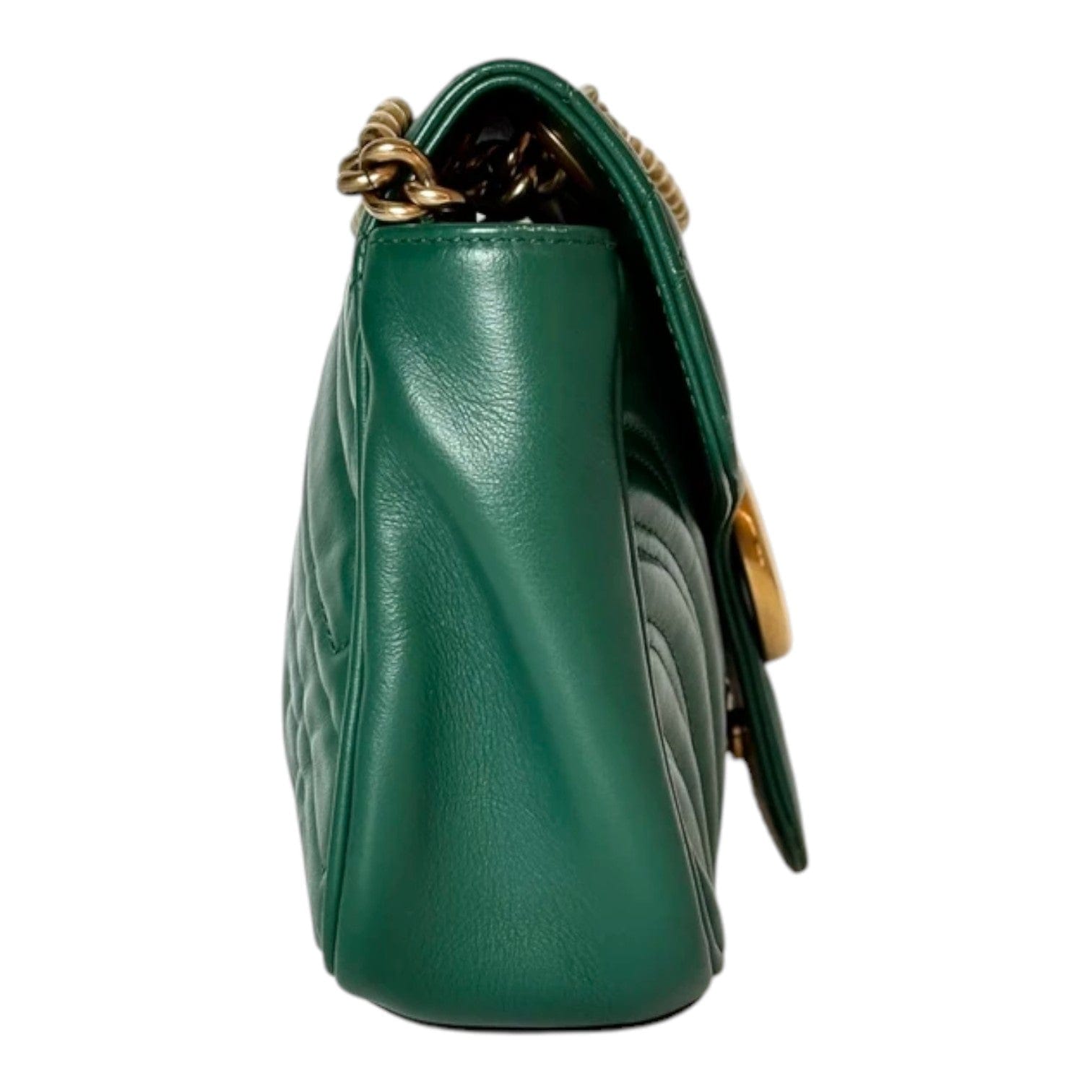 Gucci Gucci Green Marmont Medium Bag