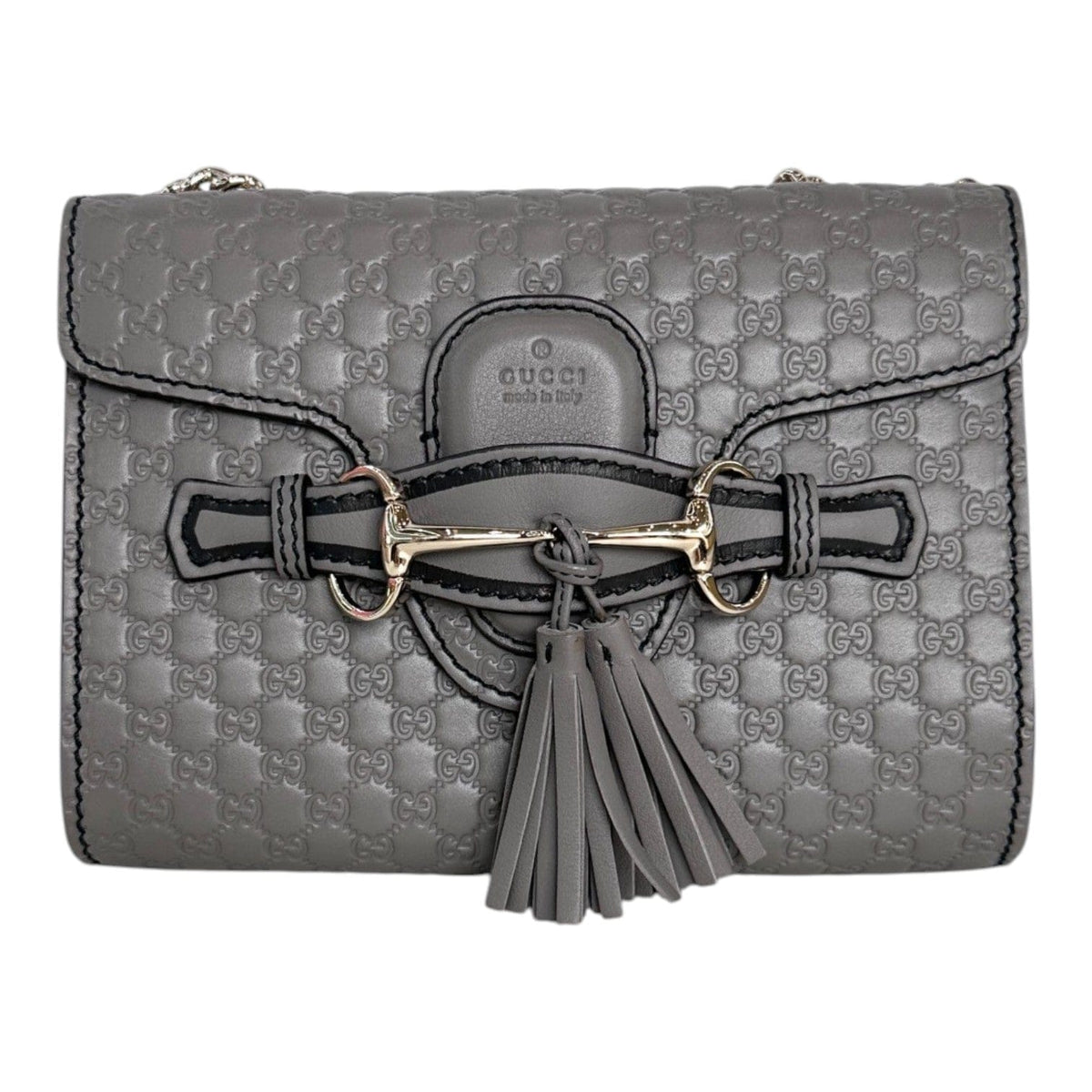 Gucci Gucci Grey Guccissima Bag