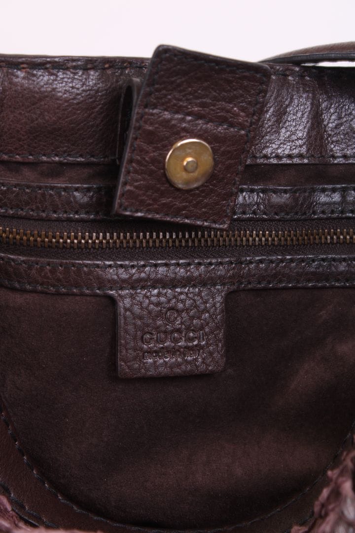 Gucci Gucci Jockey Hobo Aubergine
