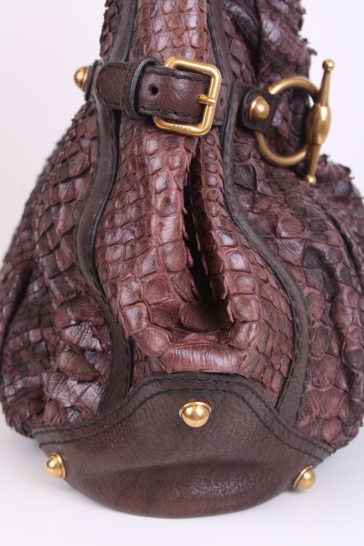 Gucci Gucci Jockey Hobo Aubergine