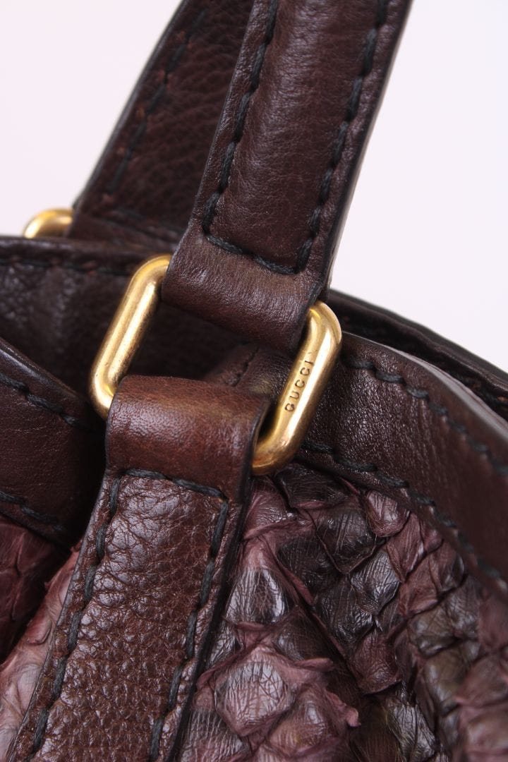 Gucci Gucci Jockey Hobo Aubergine