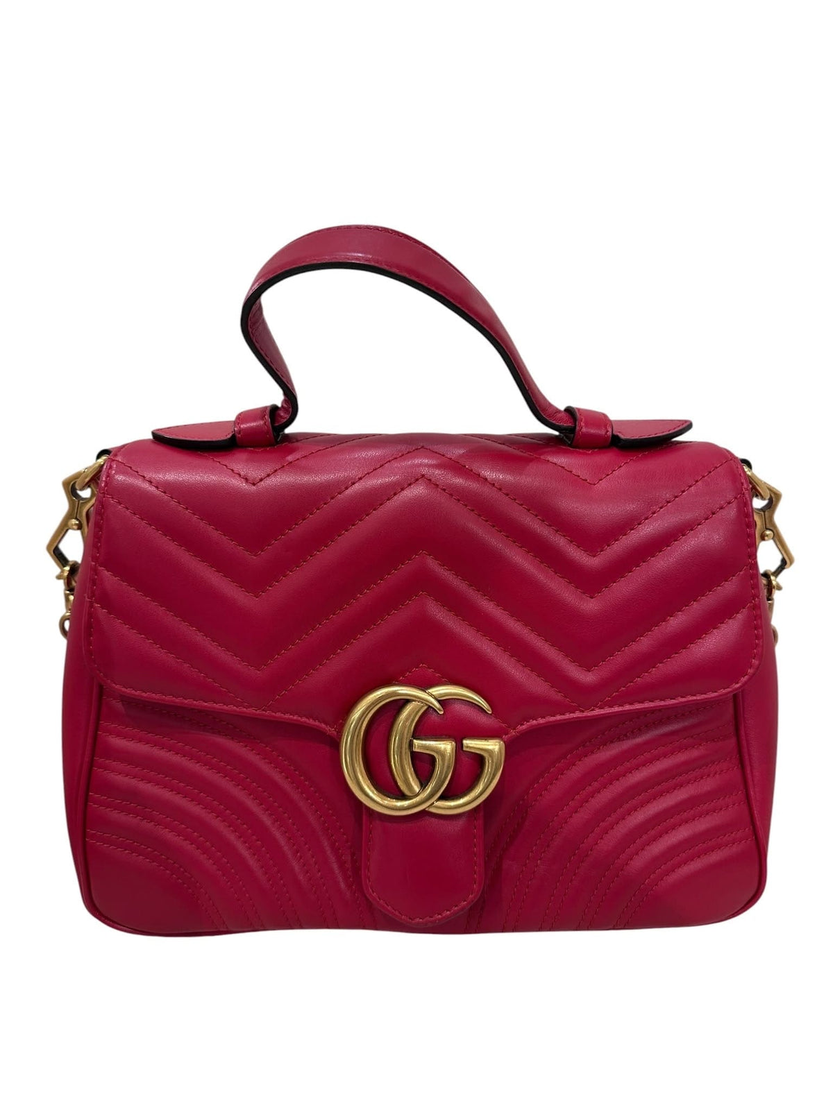 Gucci Gucci Red Marmont with Top Handle