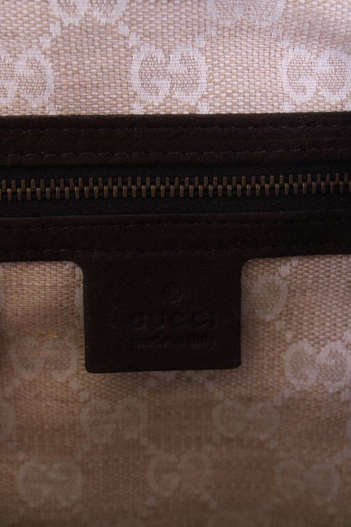 Gucci Gucci Stirup hobo bag brown suede