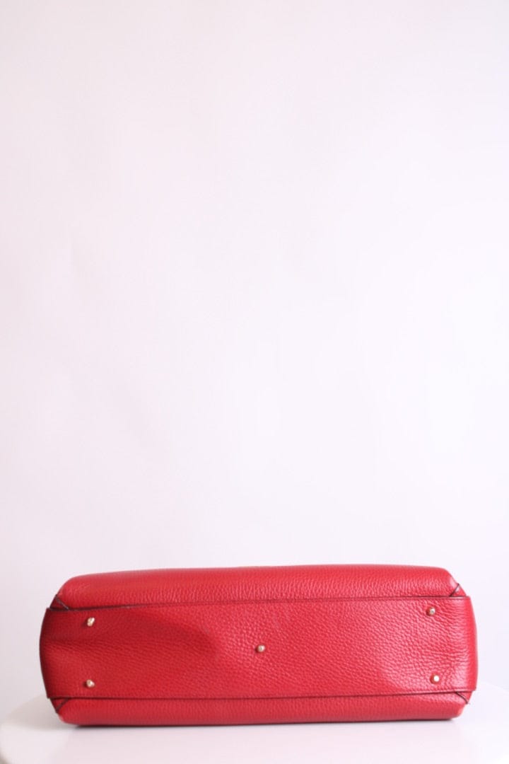 Gucci Red Gucci Medium Interlocking G, Top Handle Bag