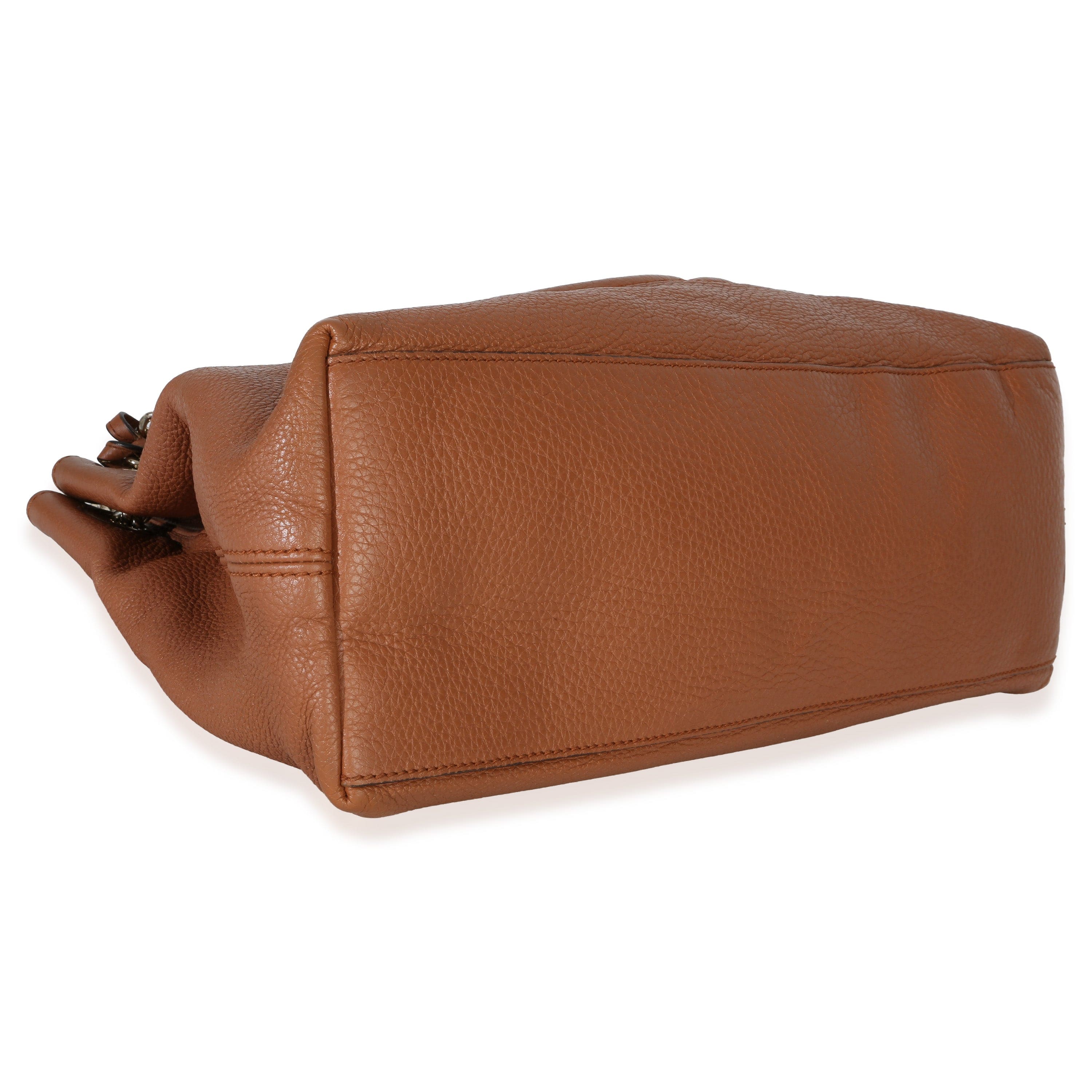 Gucci Brown Pebbled Calfskin Medium Soho Chain Tote