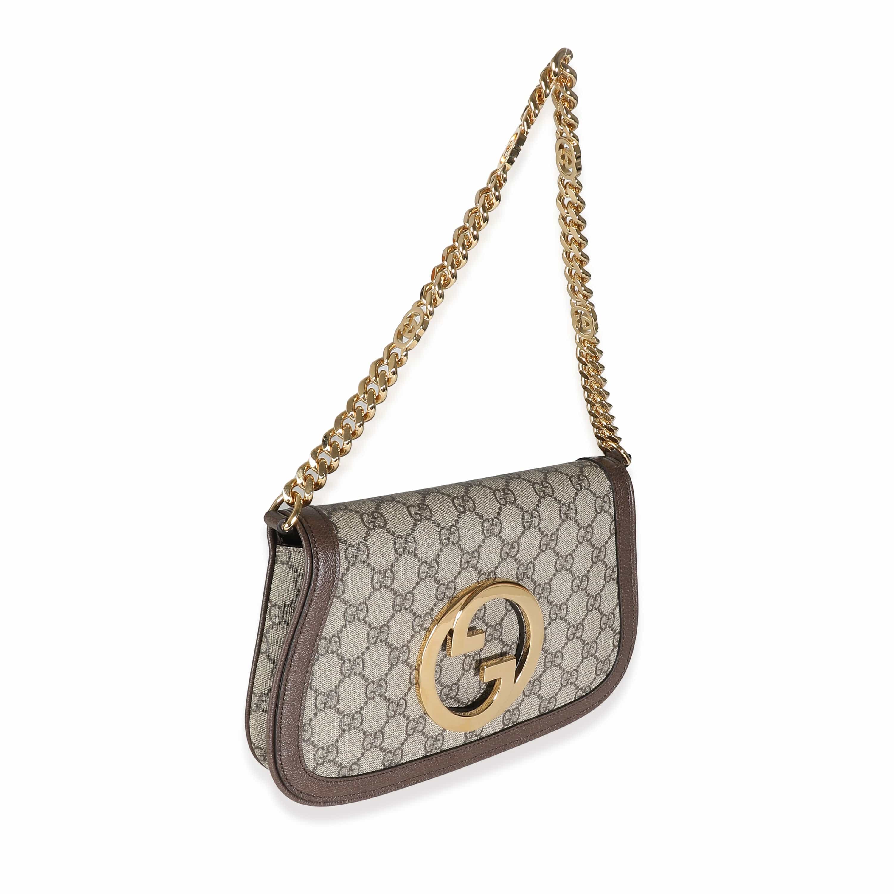 Gucci Gucci Beige GG Supreme Canvas Blondie Shoulder Bag