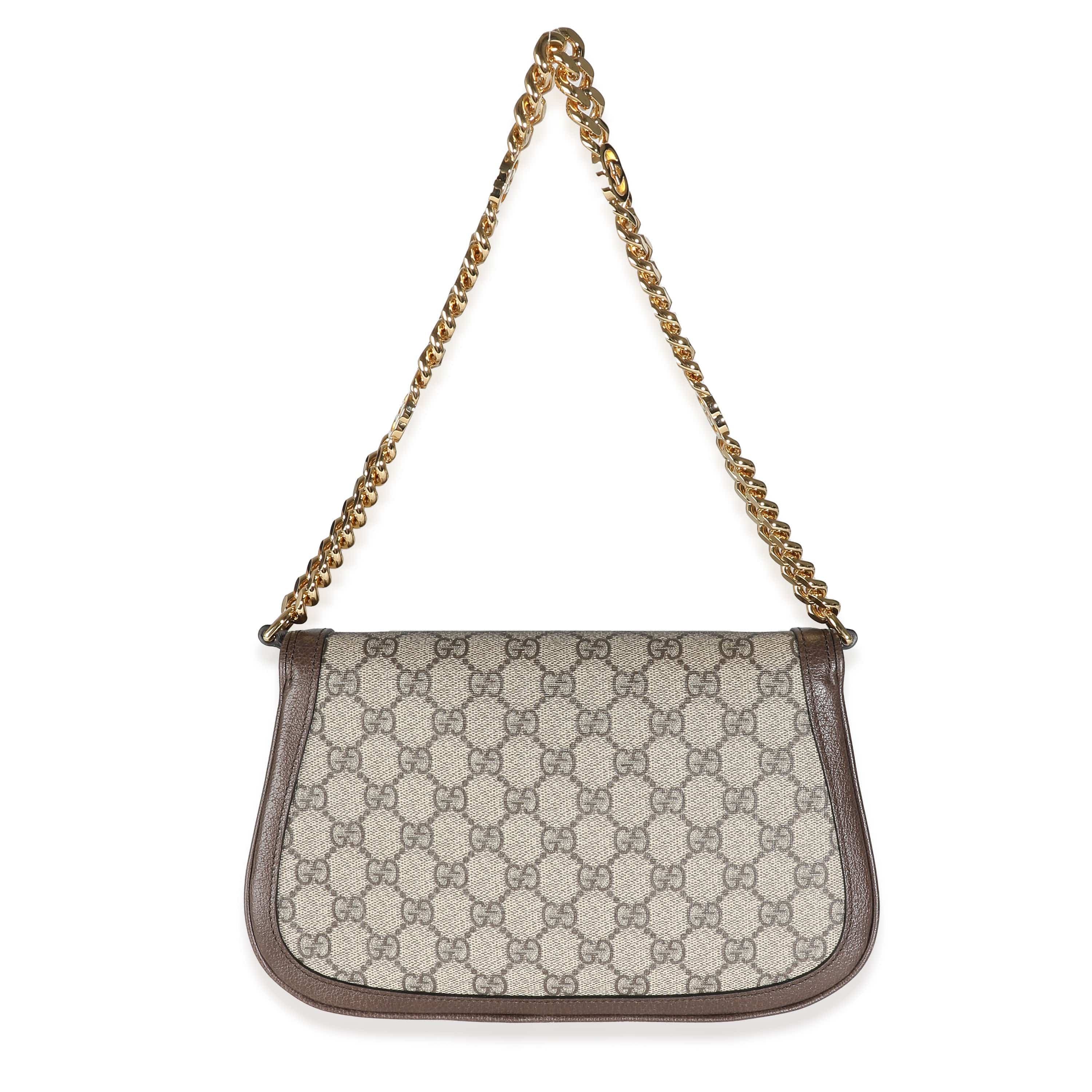 Gucci Gucci Beige GG Supreme Canvas Blondie Shoulder Bag