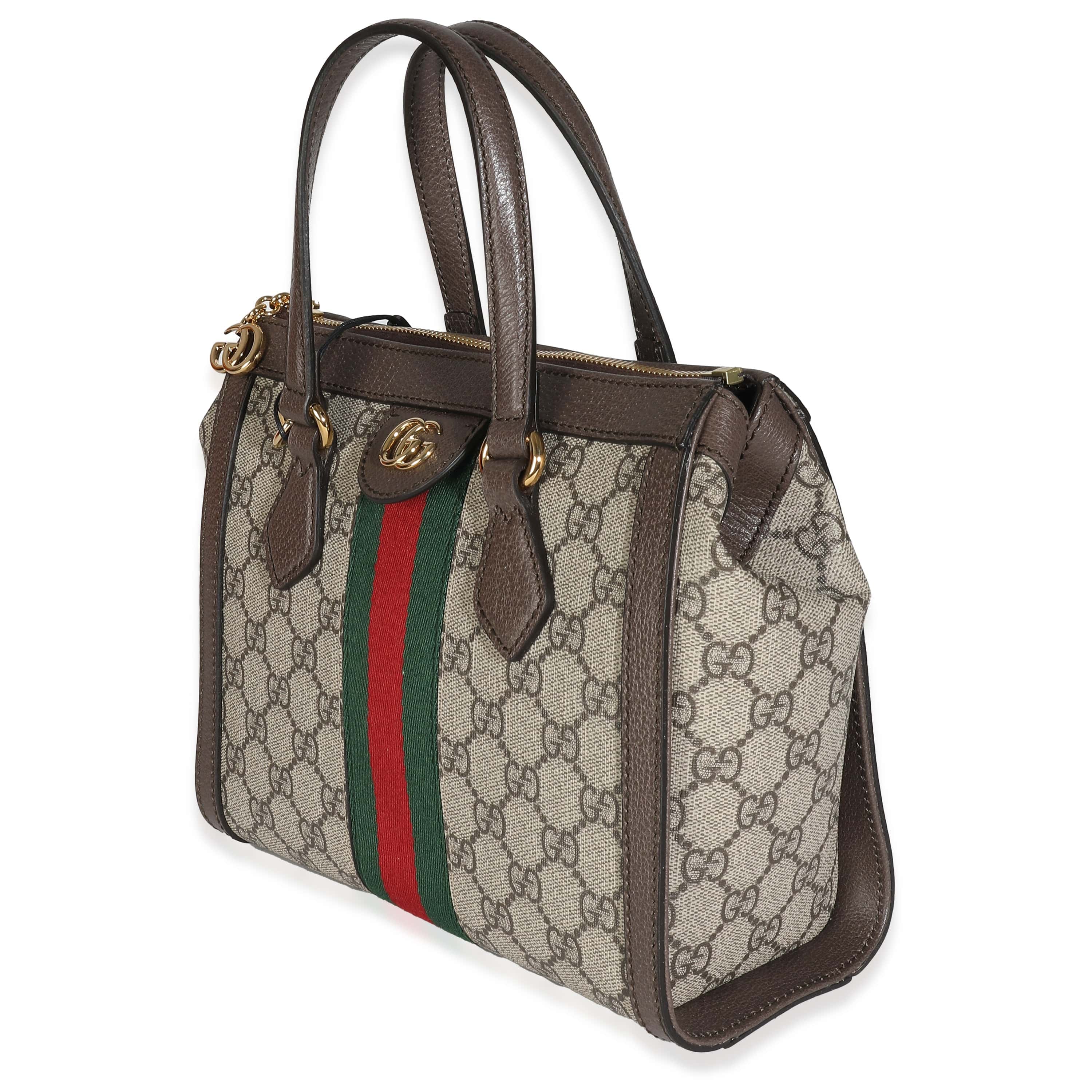 Gucci Gucci Beige GG Supreme Canvas Small Ophidia Tote