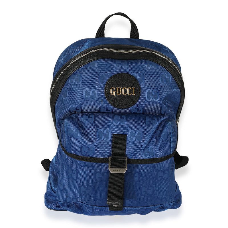 Gucci Blue Econyl Monogram Off The Grid Backpack LuxuryPromise