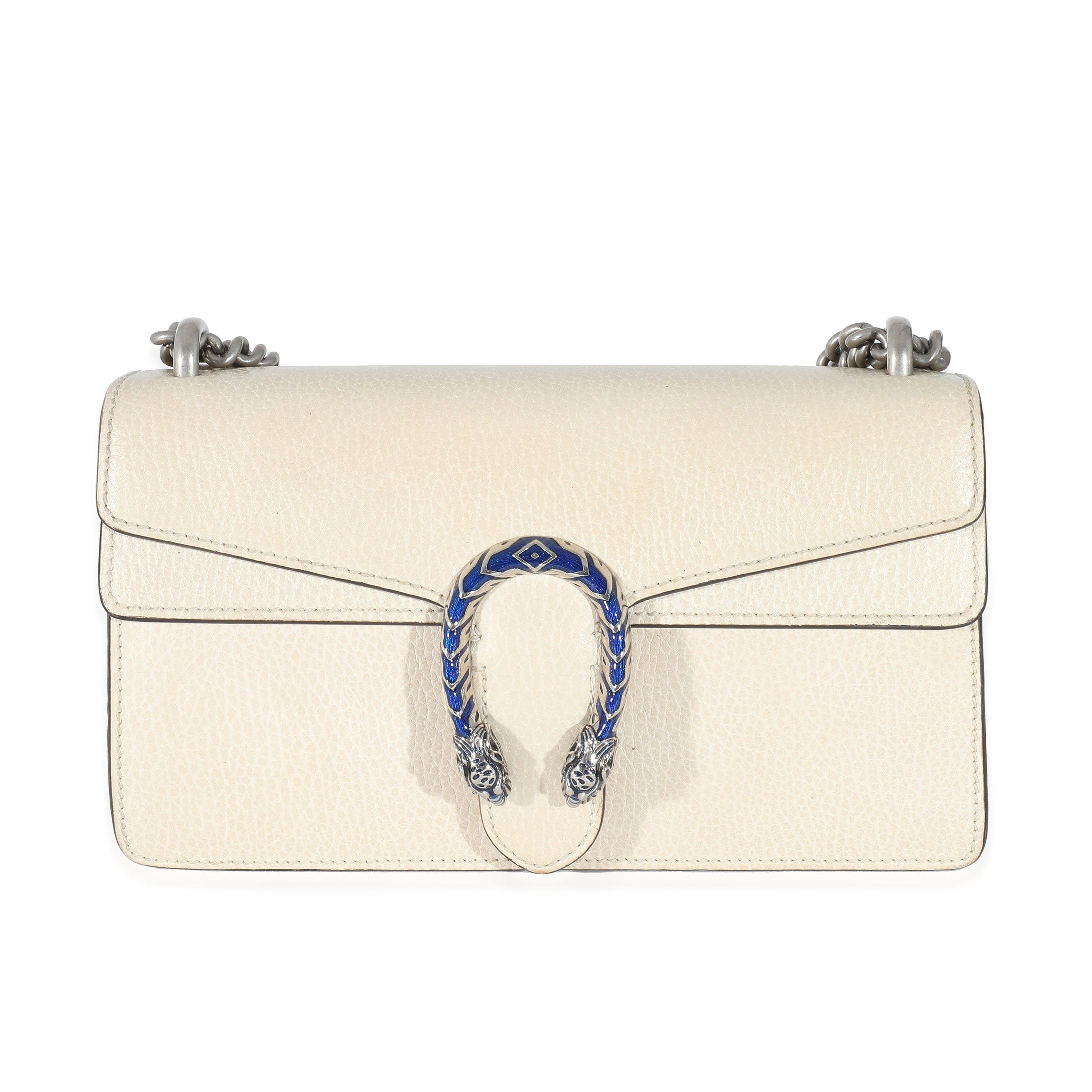 Gucci Gucci White Leather Small Dionysus