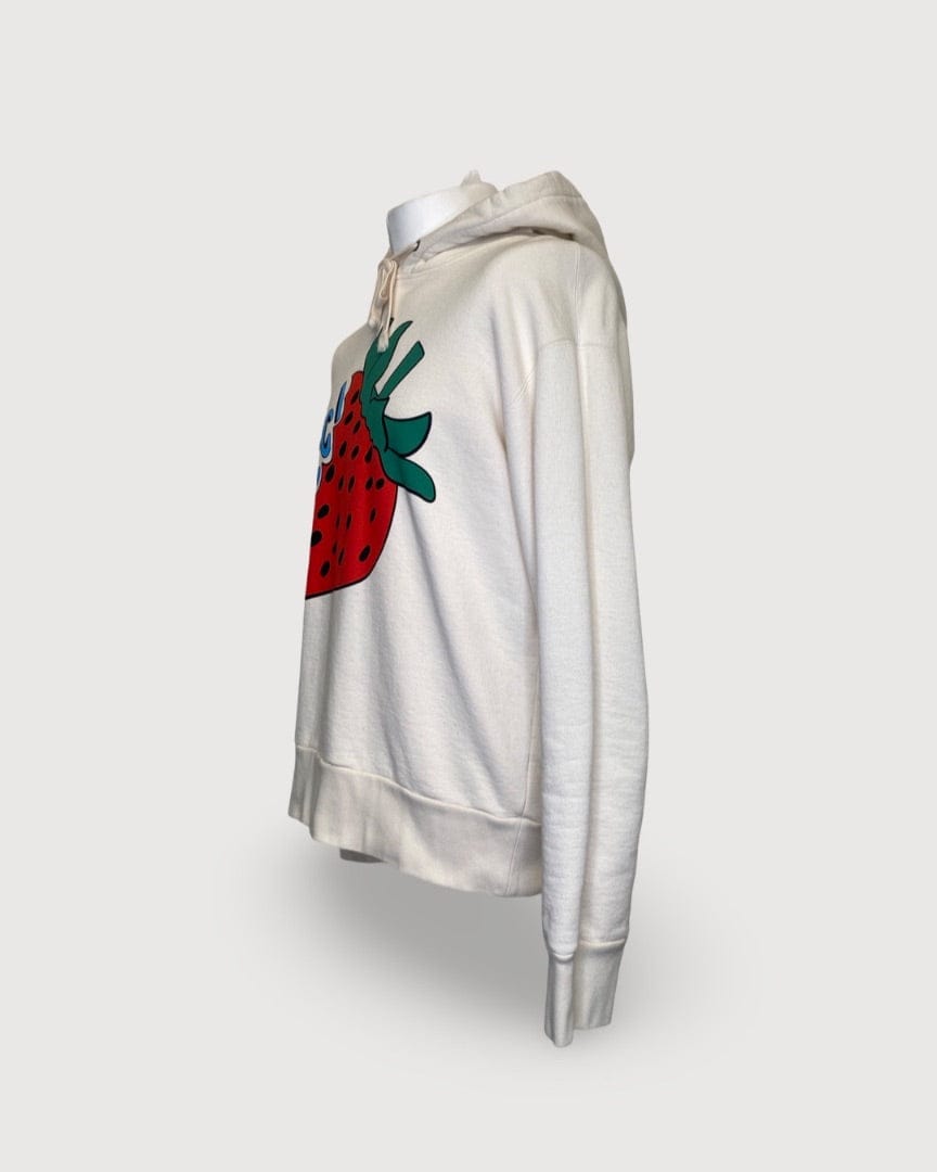 Gucci Cream Gucci Hoodie, M