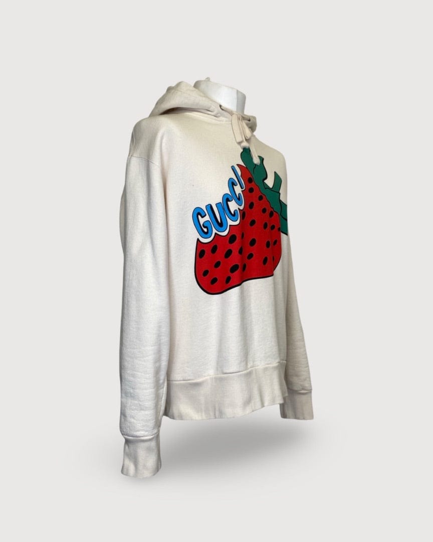 Gucci Cream Gucci Hoodie, M