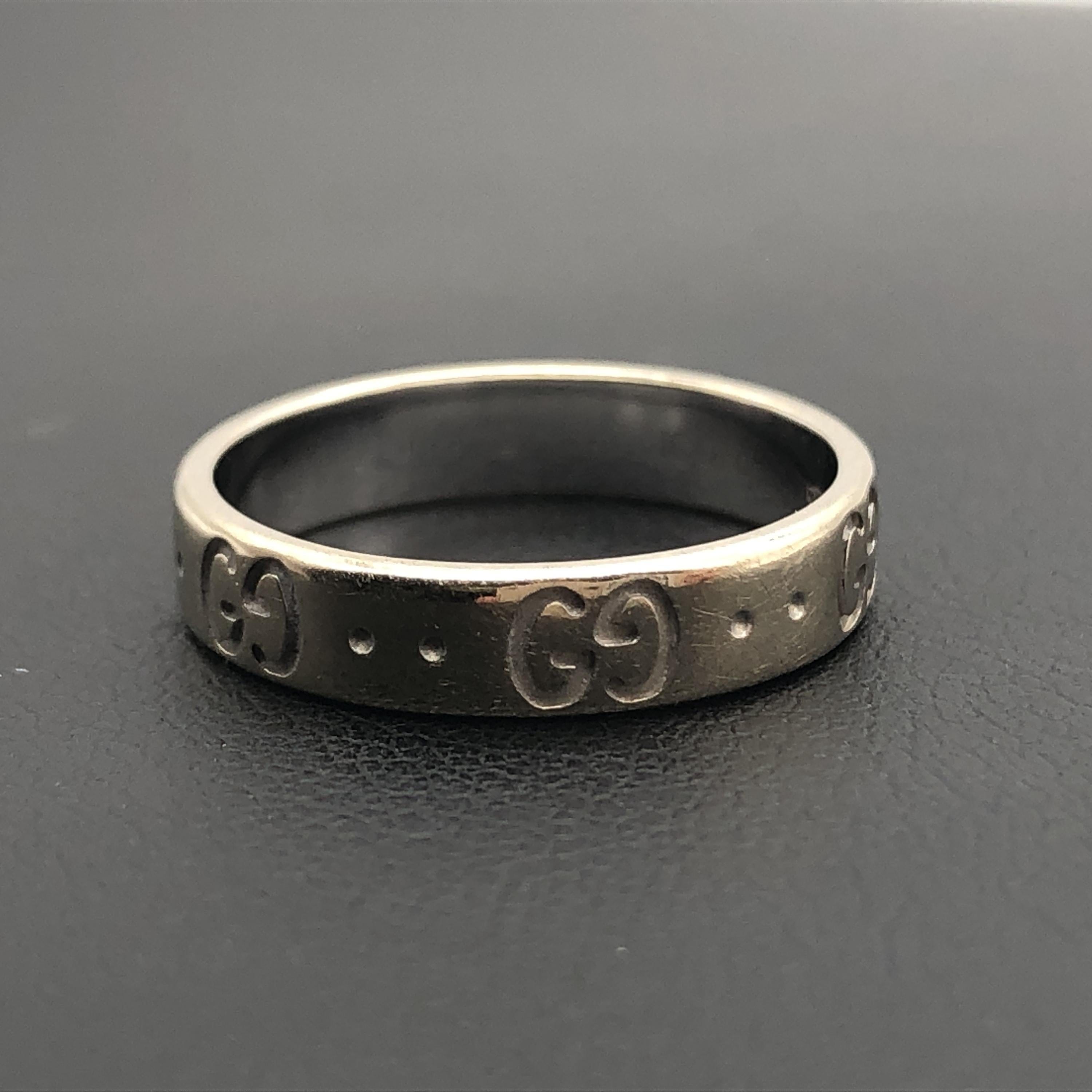 Gucci Gucci Icon Ring, WG750, 3.4g, US Size 6 ALC3266