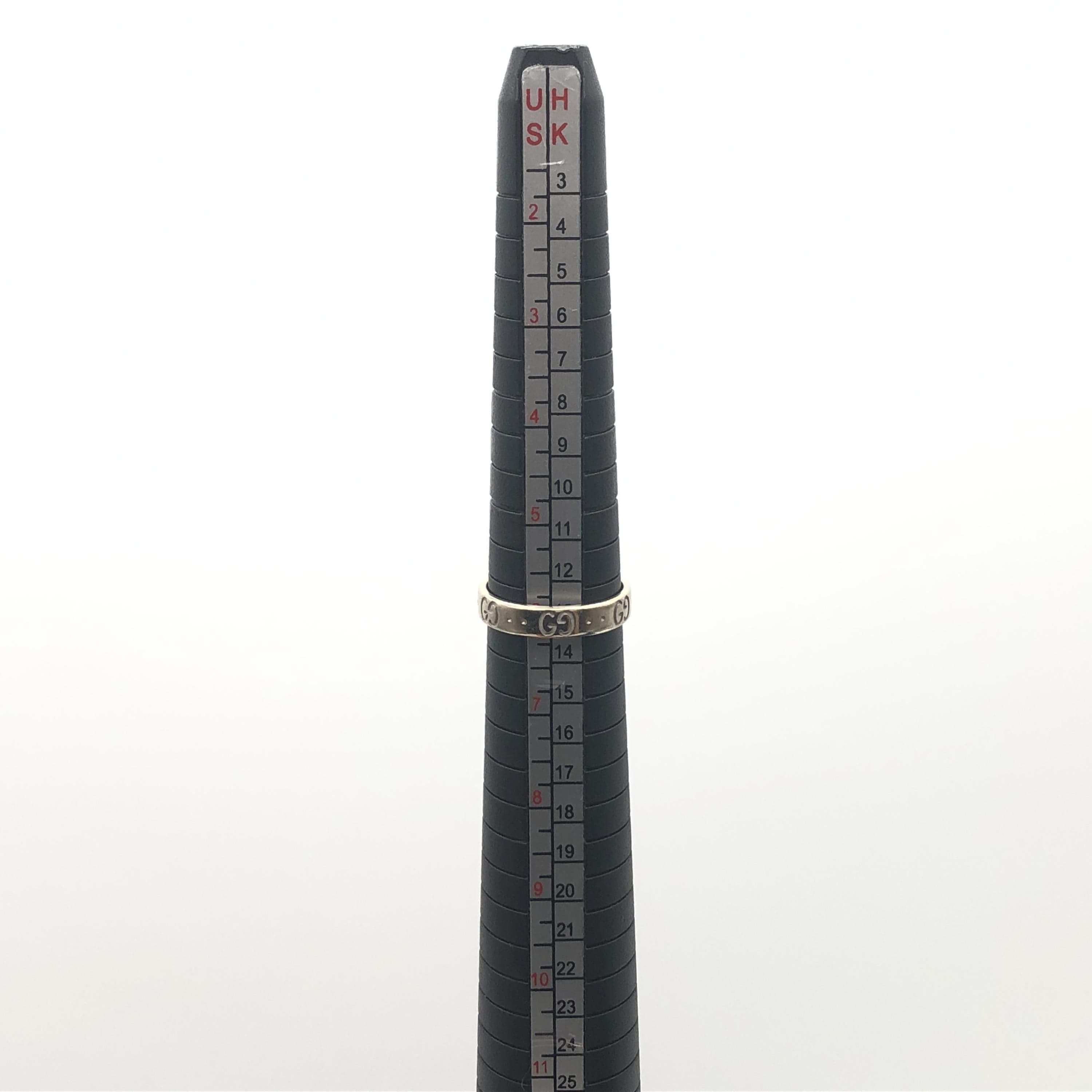 Gucci Gucci Icon Ring, WG750, 3.4g, US Size 6 ALC3266