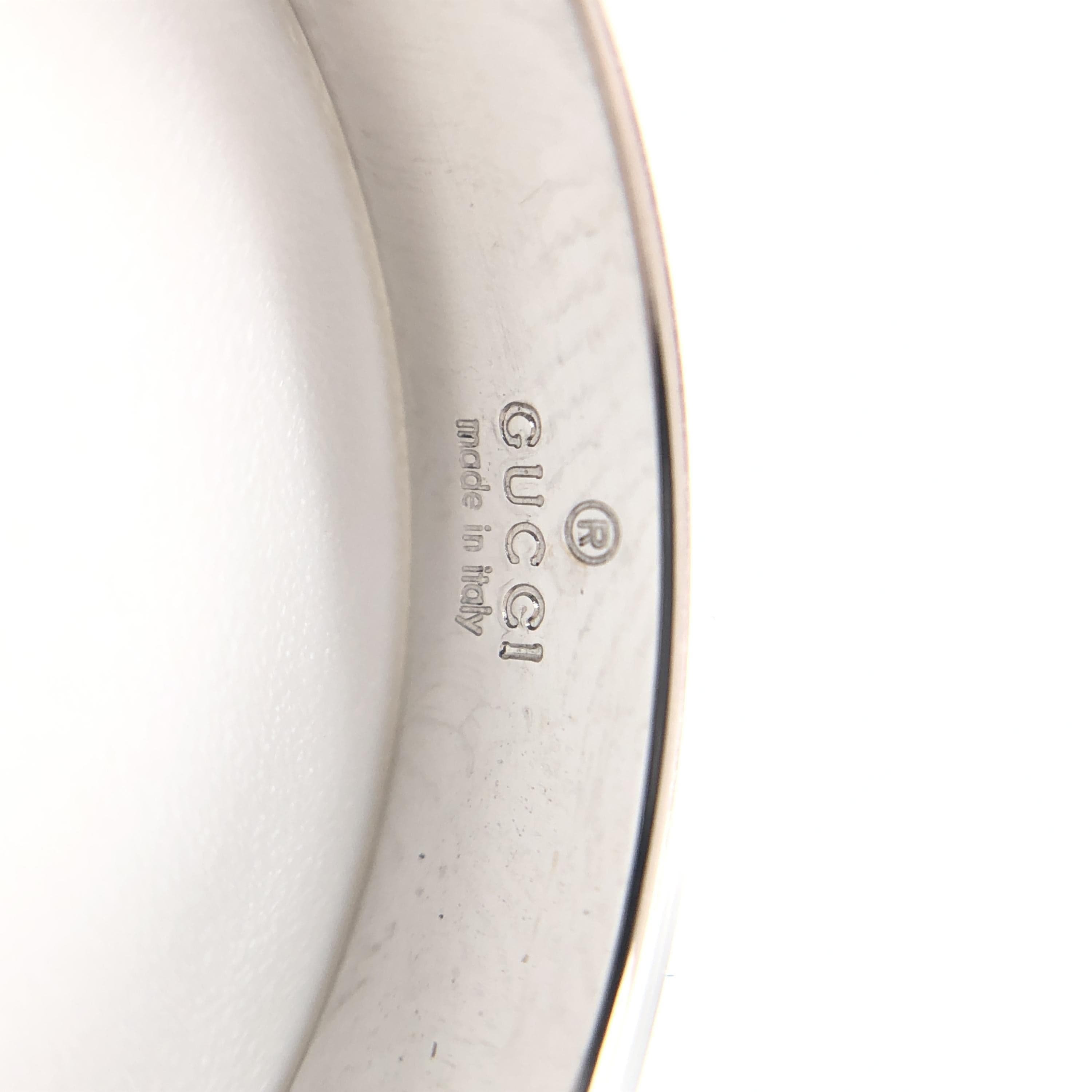 Gucci Gucci Icon Ring, WG750, 3.5g, US Size 6.5 ALC3300