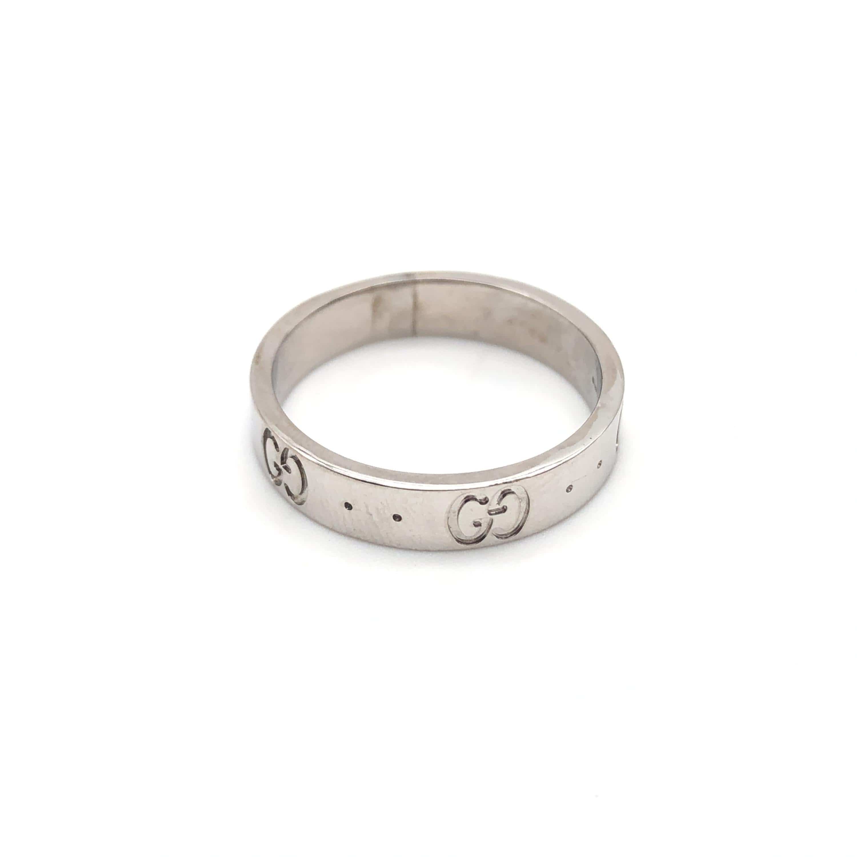 Gucci Gucci Icon Ring, WG750, 3.6g, US Size 6 ALC3289