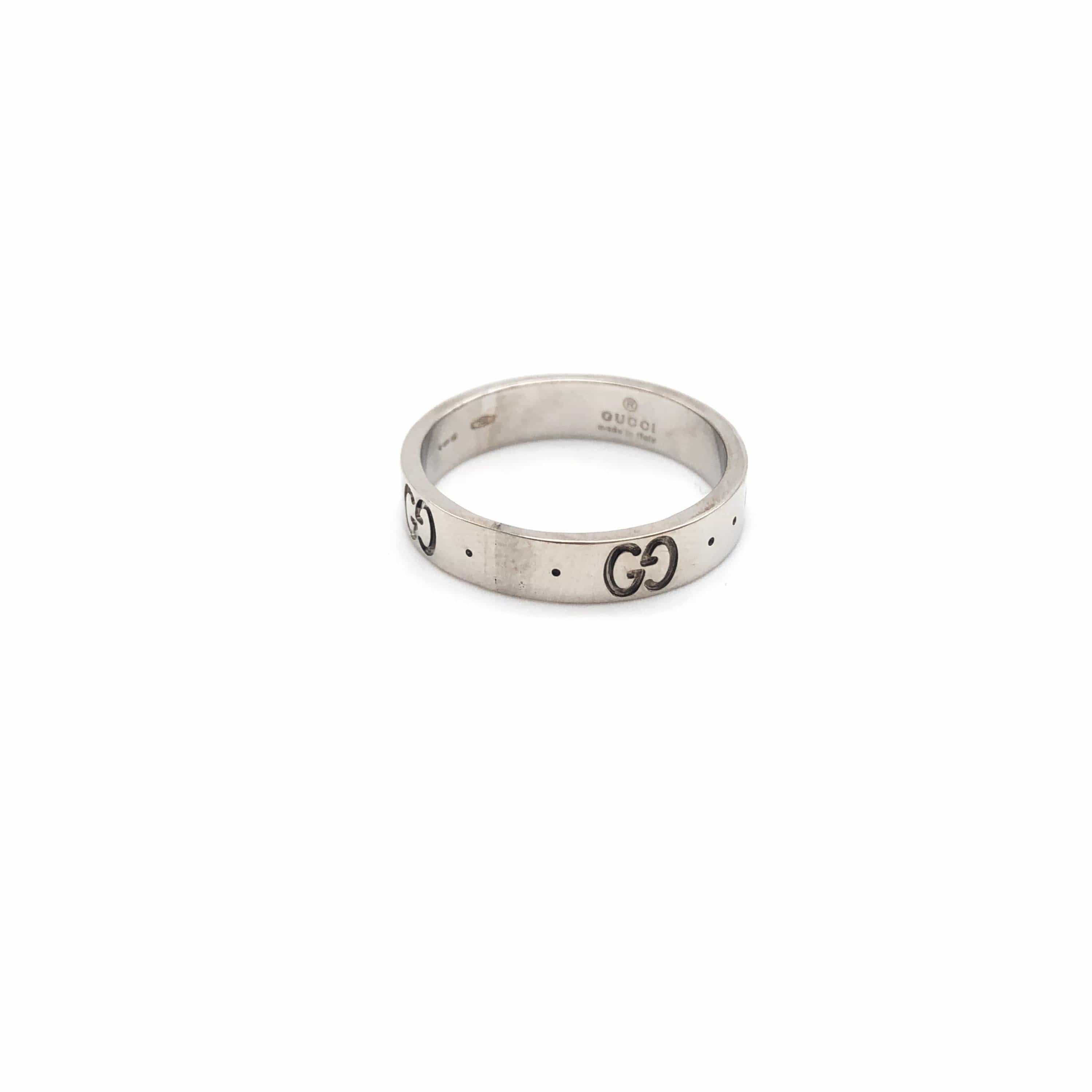 Gucci Gucci Icon Ring, WG750, 3.6g, US Size 6 ALC3289