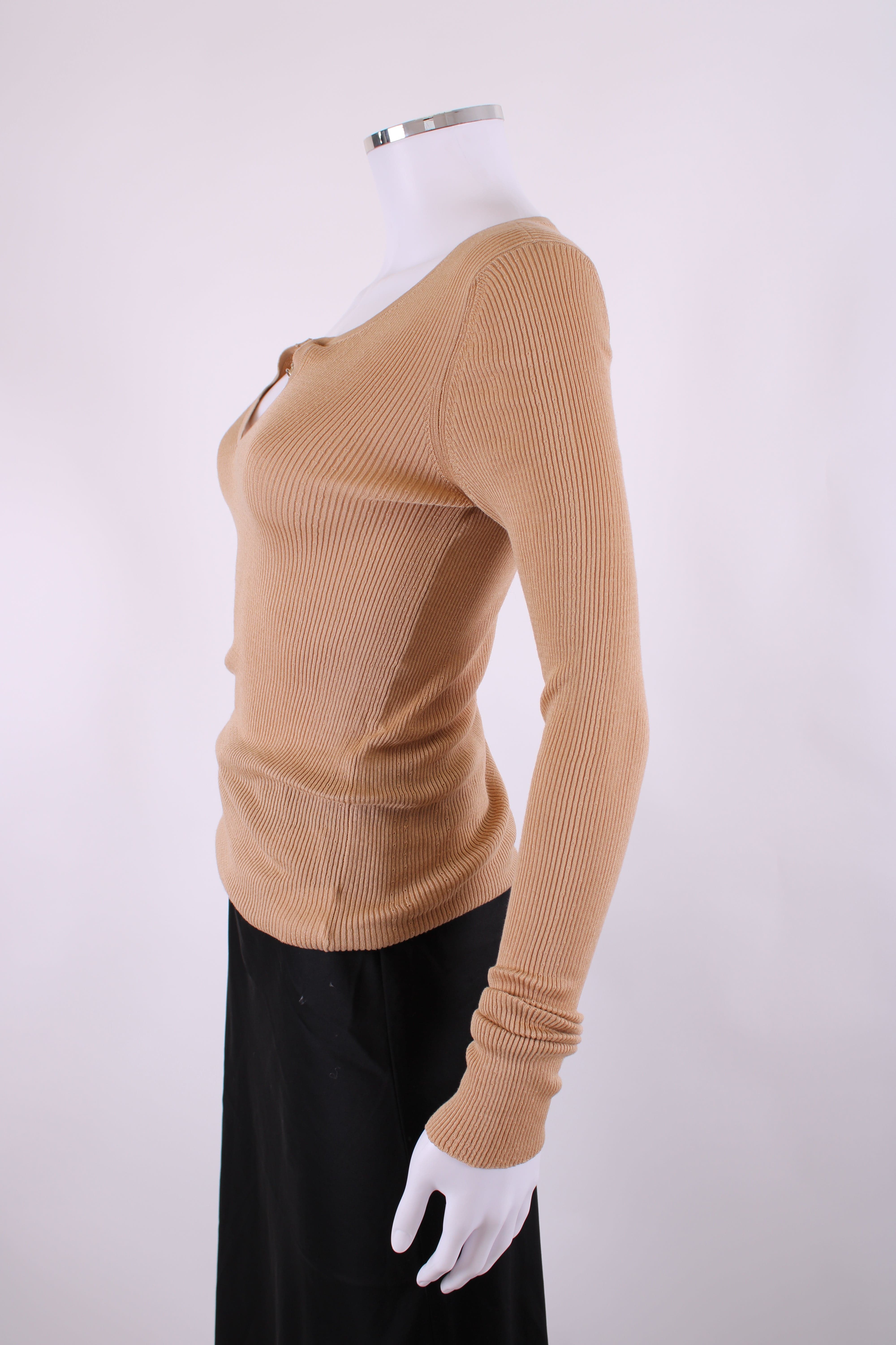 Gucci Gucci L/S Chain Neck Jumper Beige L