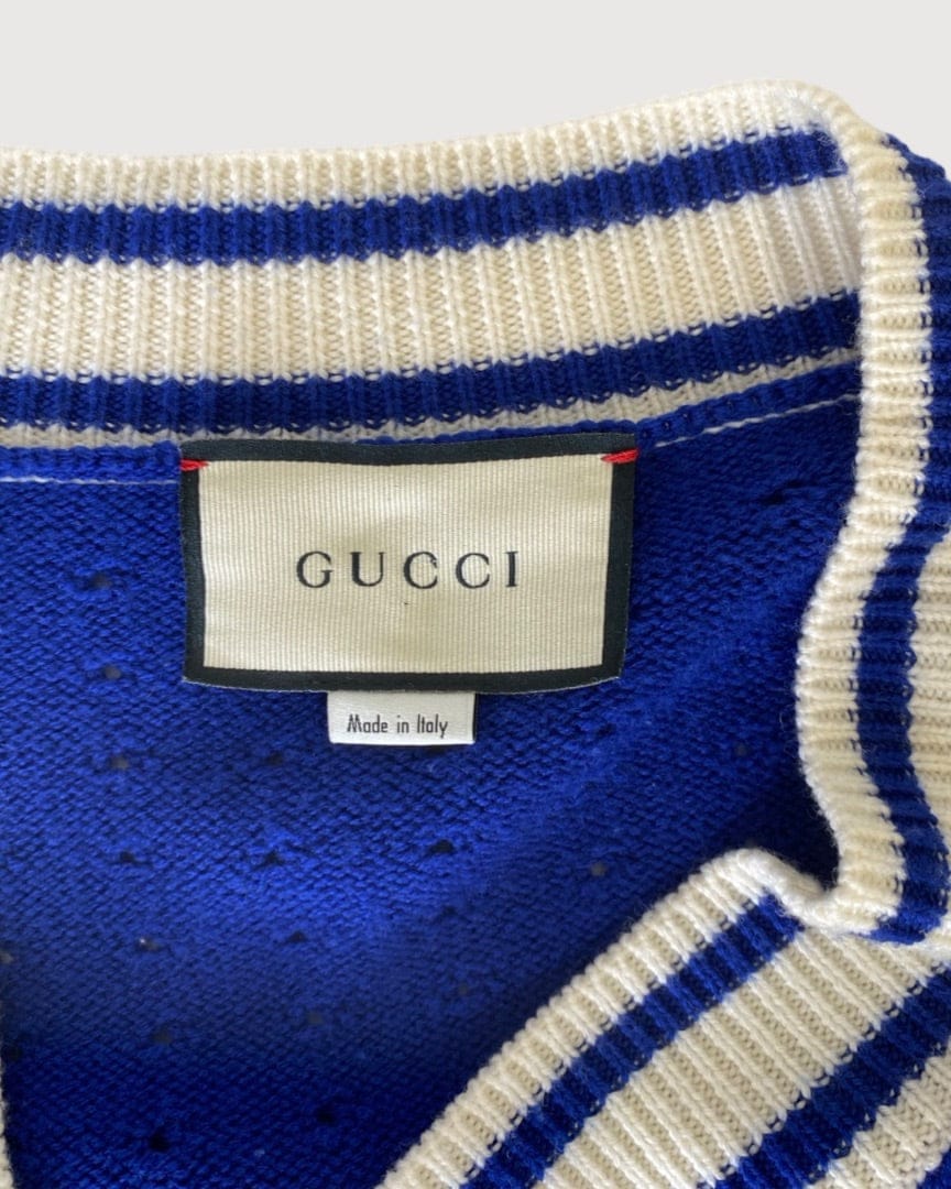 Gucci Blue Gucci Knit Jumper, L