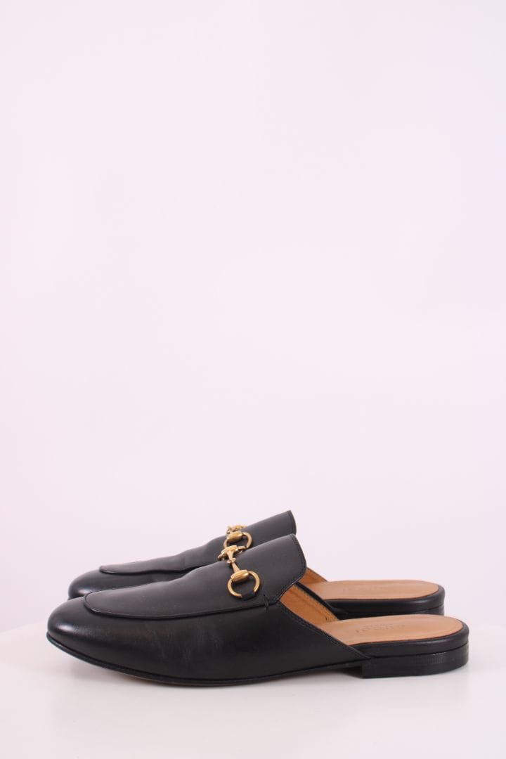 Gucci Gucci Prince Town Leather Mules Black 38