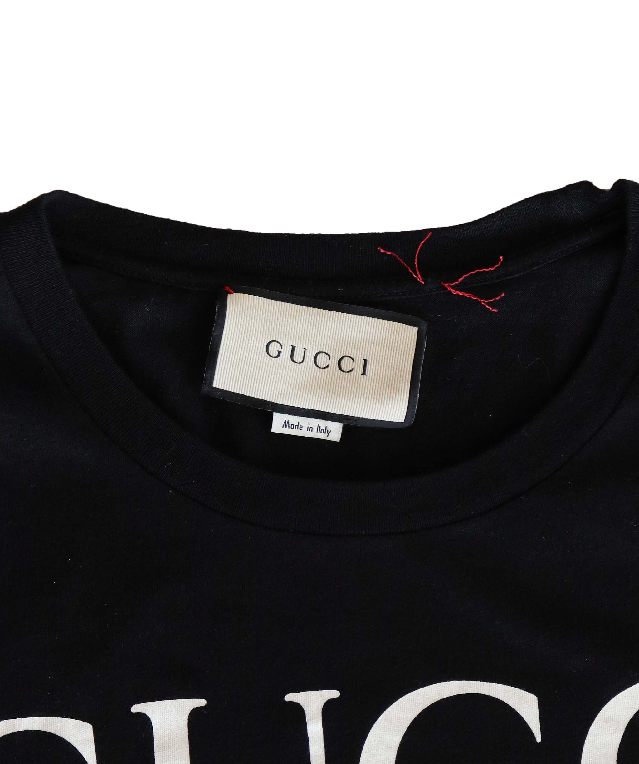 Gucci Gucci Black Logo Tshirt - RJC3765