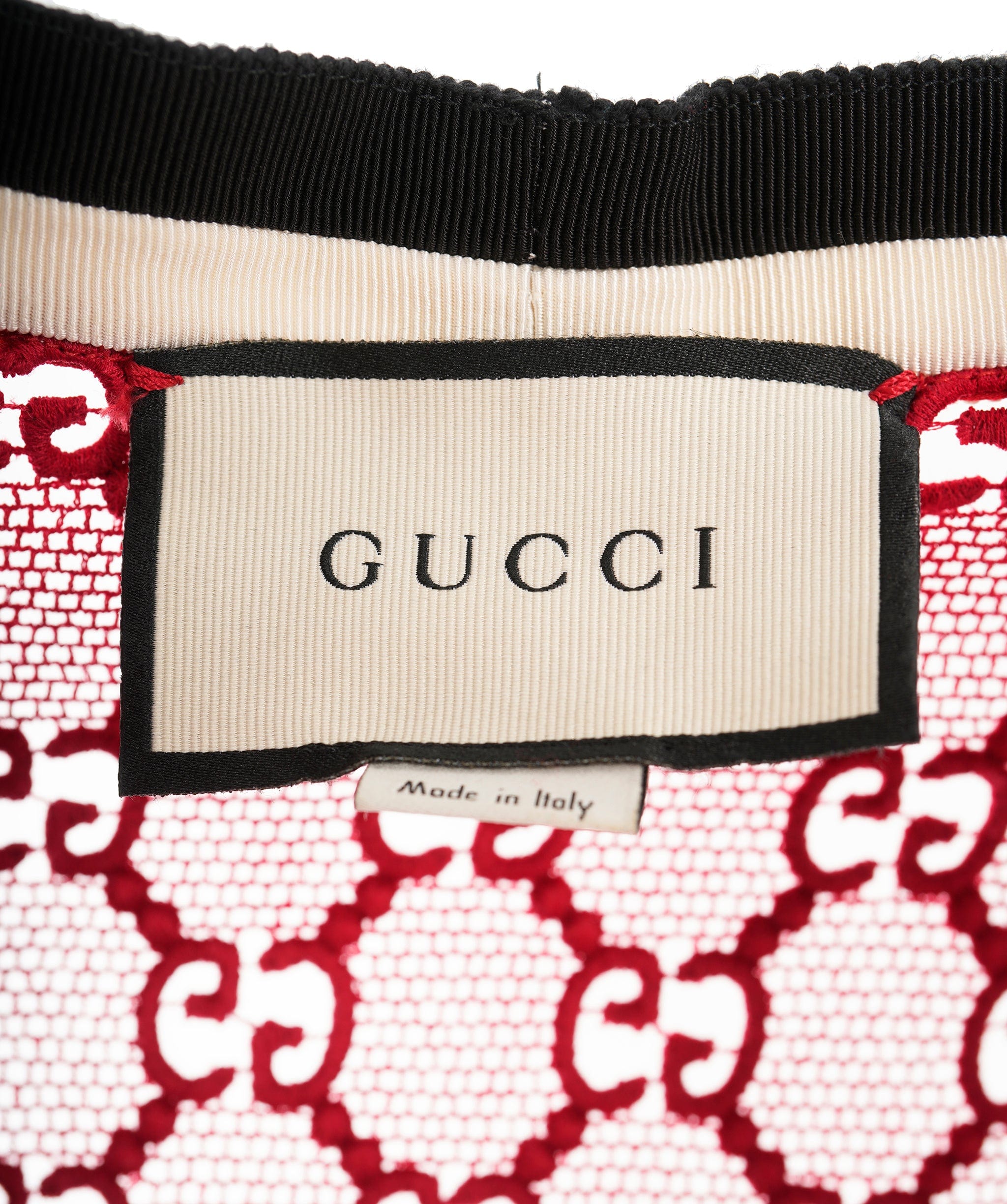 Gucci Gucci – Signature GG Monogram Jacquard Red Knit Dress ALC2424