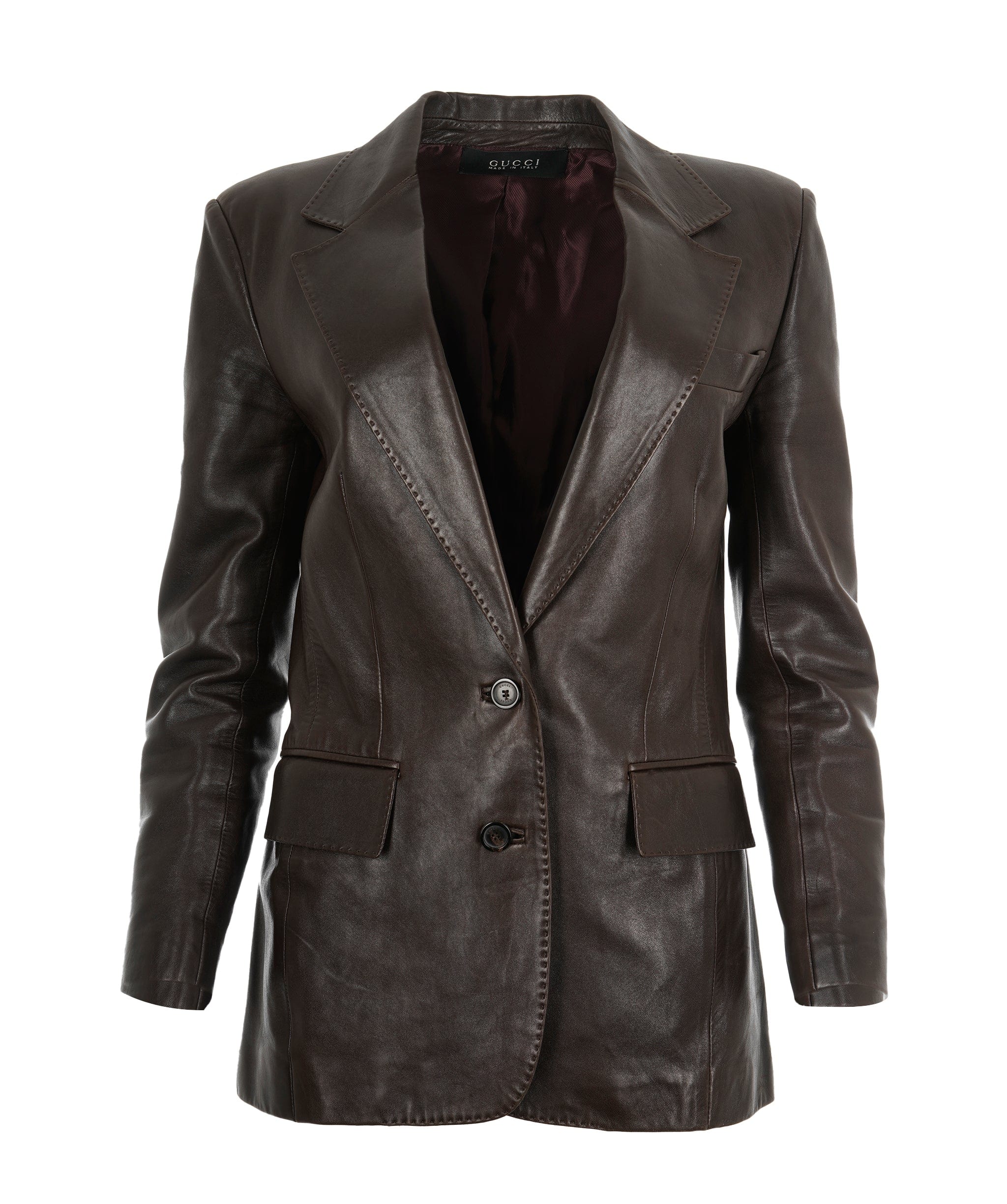 Gucci Gucci Vintage Leather Blazer ALC1586