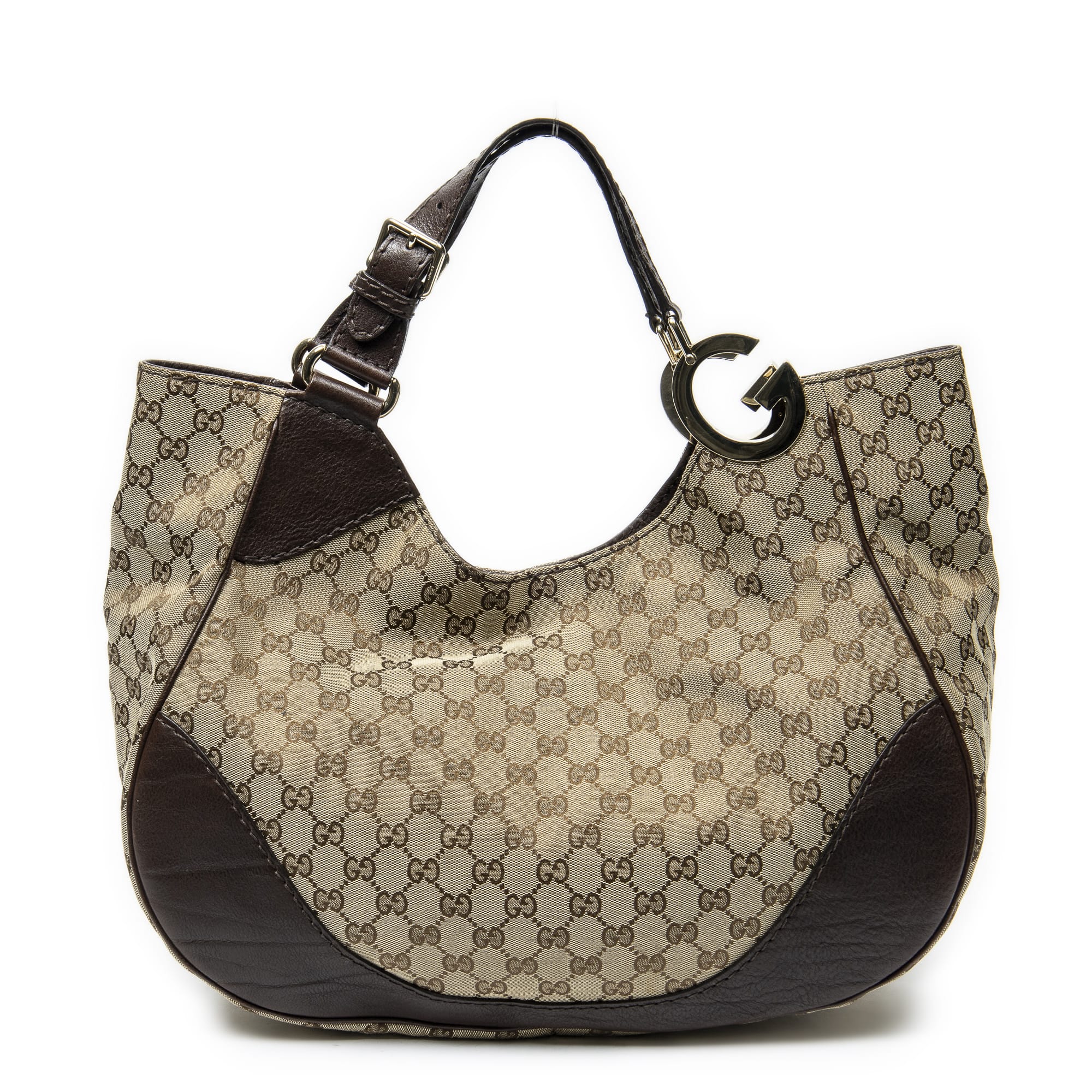 Gucci Gucci Beige/Brown Canvas Charlotte Tote ABC4457