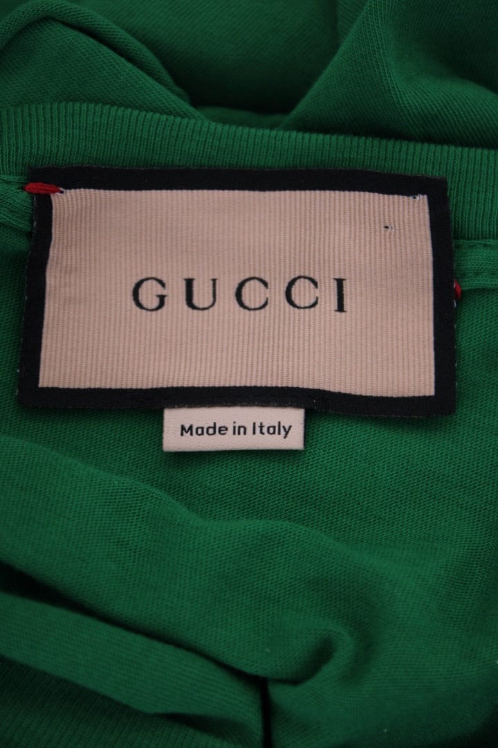 Gucci Gucci Cropped Cherry Logo T-Shirt Green S