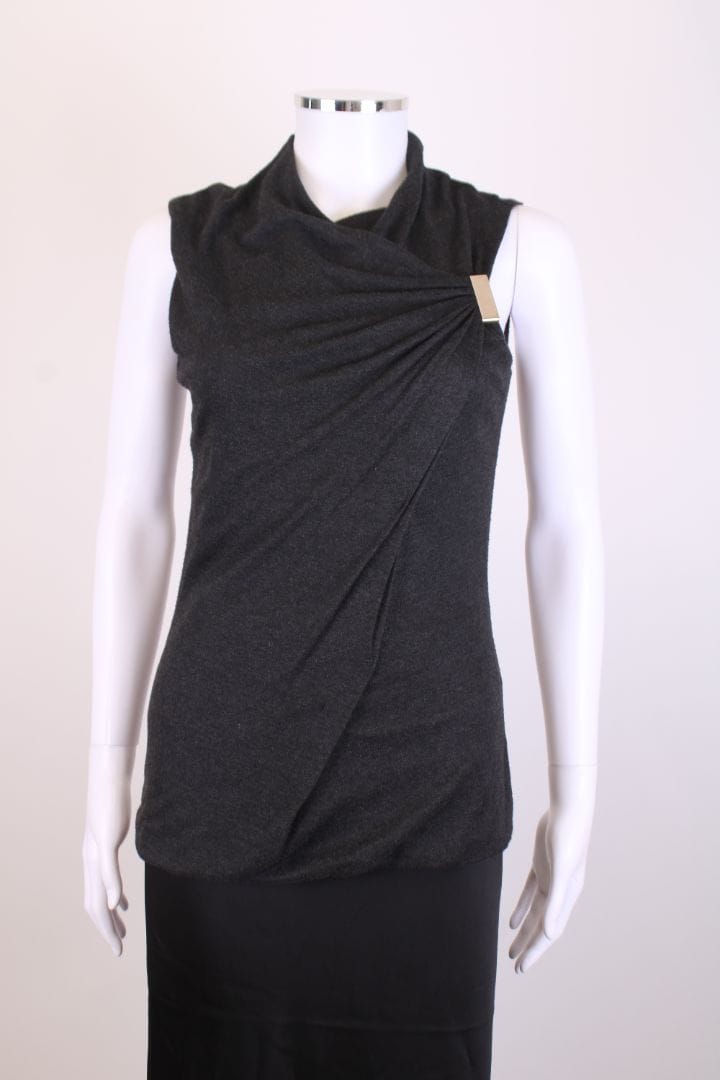 Gucci Gucci S/S Knit Top Grey S