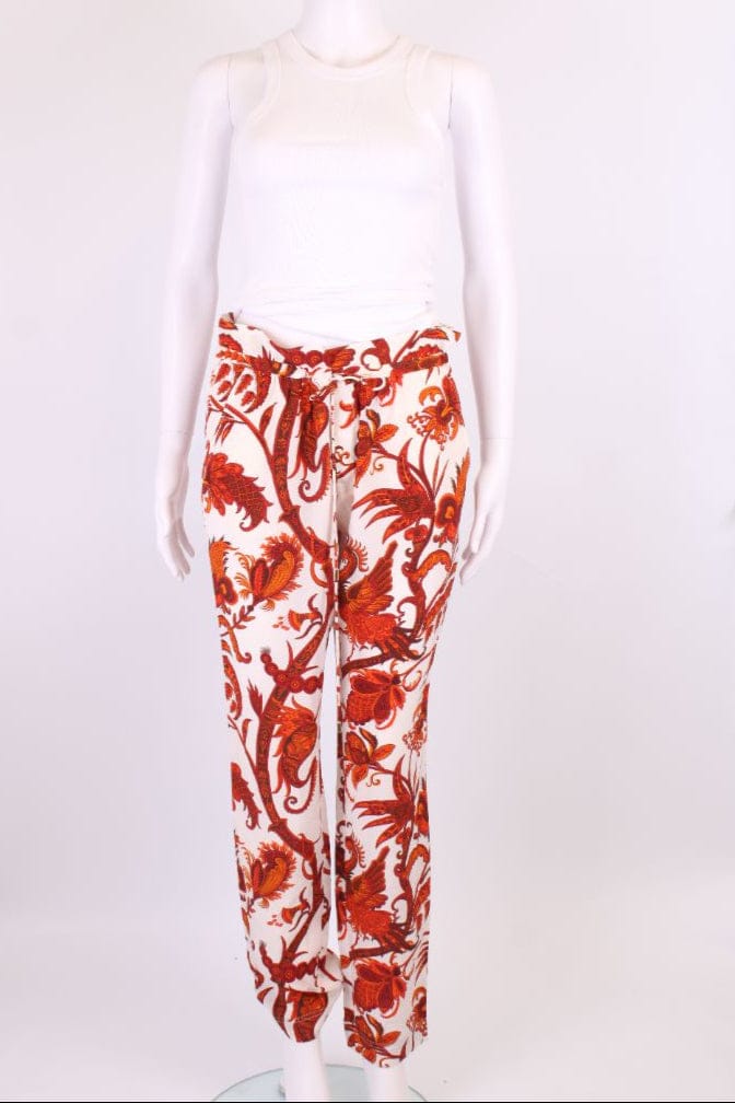 Gucci Gucci Print Trousers White/ Orange M