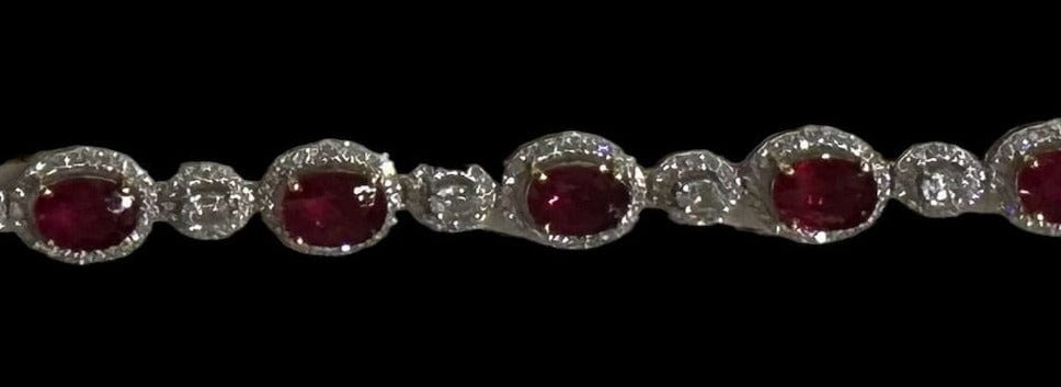GX Ruby, White Sapphire & Diamond bracelet