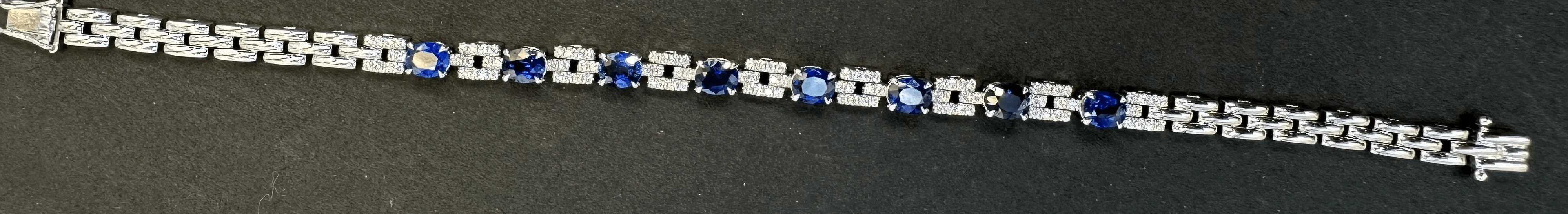 GX Sapphire & Diamond Tennis Bracelet