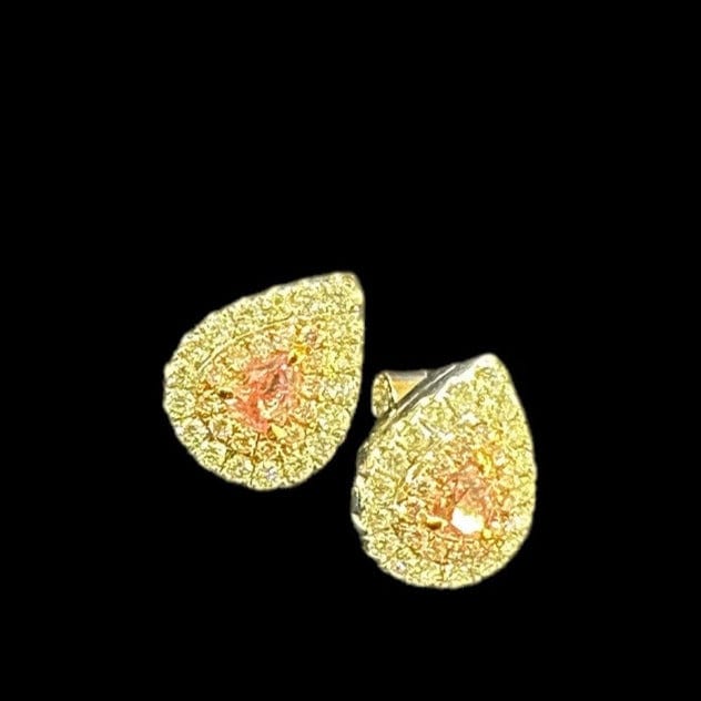 GX Pink Diamond Pear shape earrings