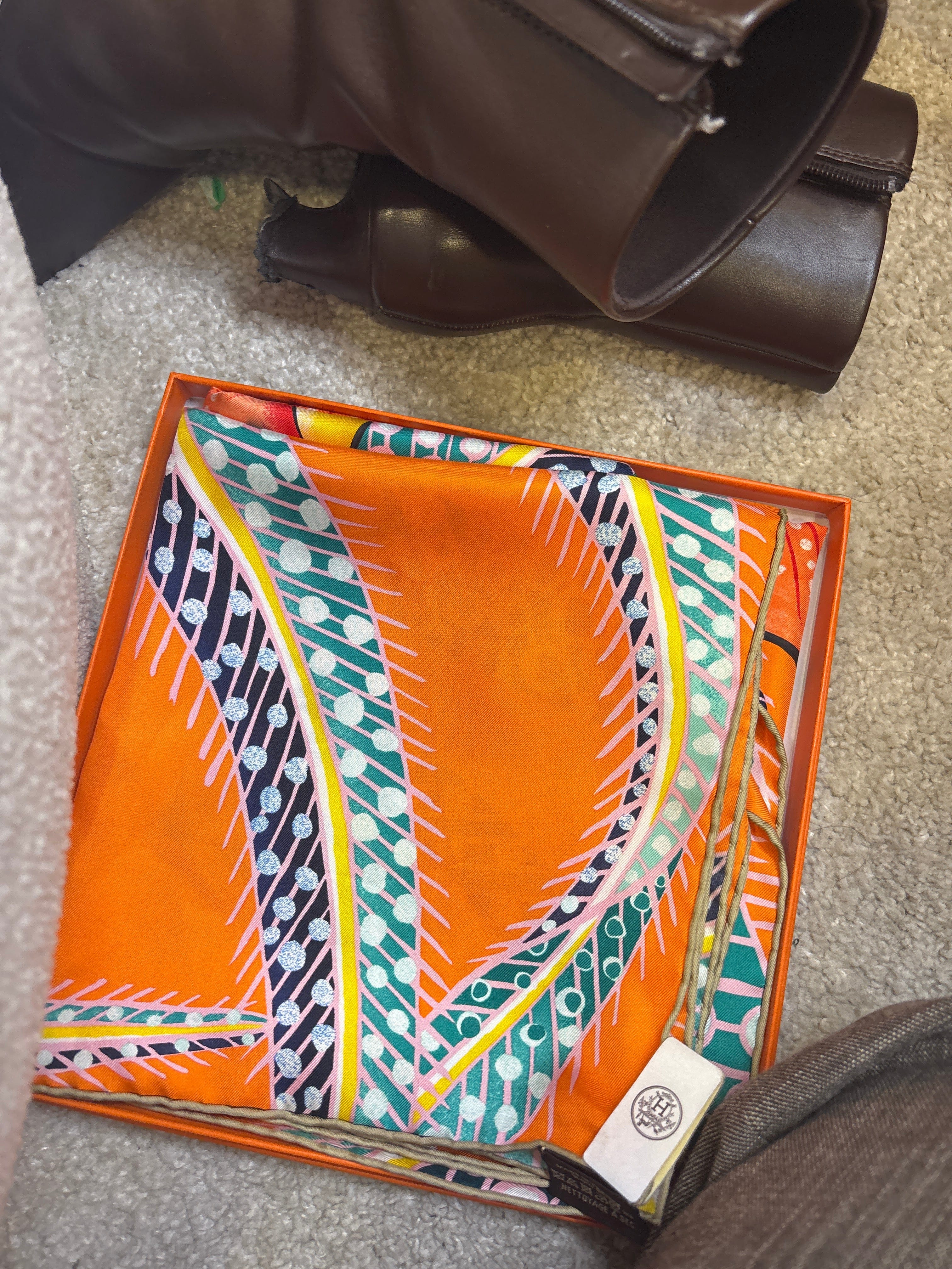 Hermes Hermes 90* 90 Silk Scarf ALC3752