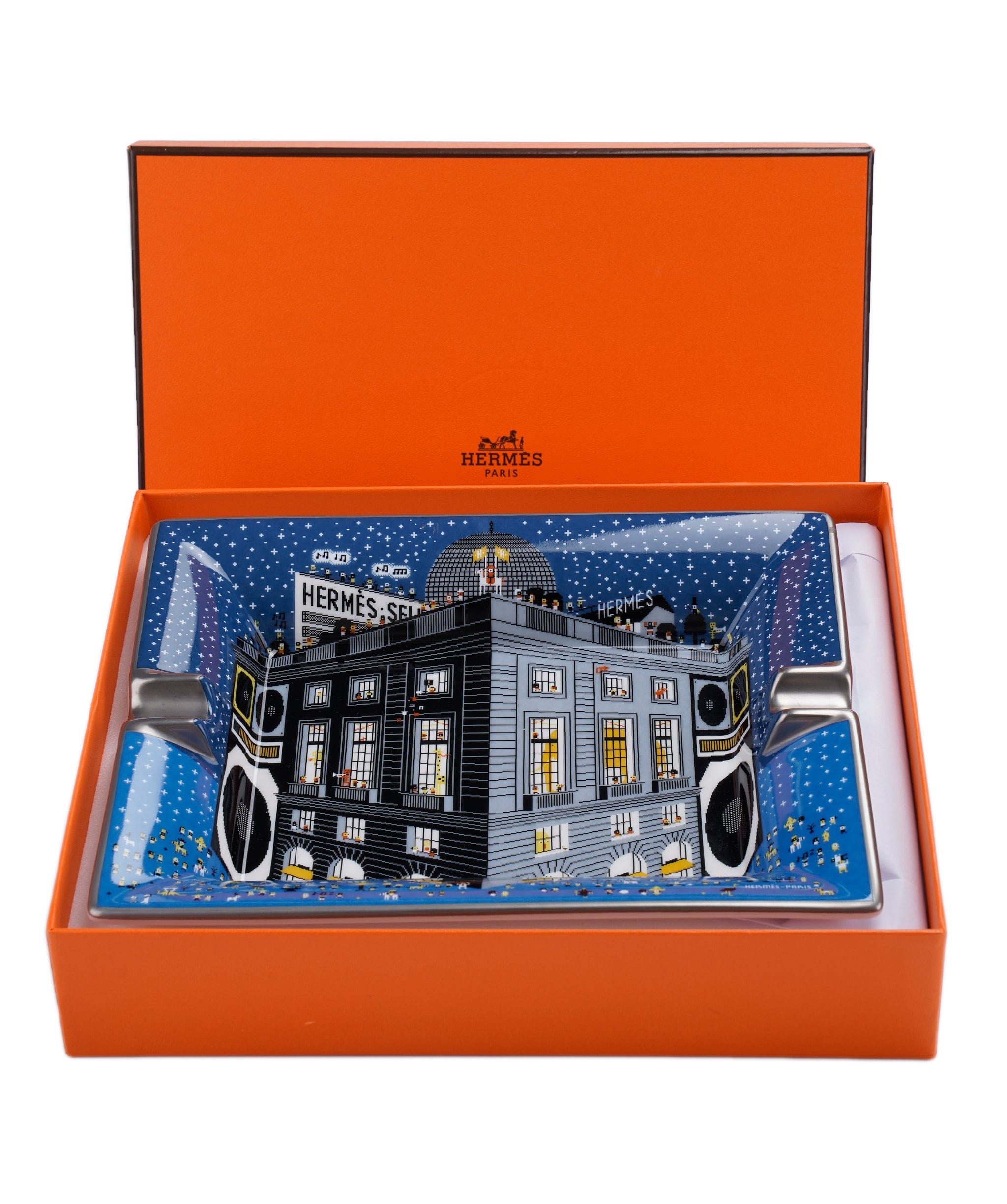 Hermes Ashtray Fabourg Party Blue 014021AG – Luxury Promise