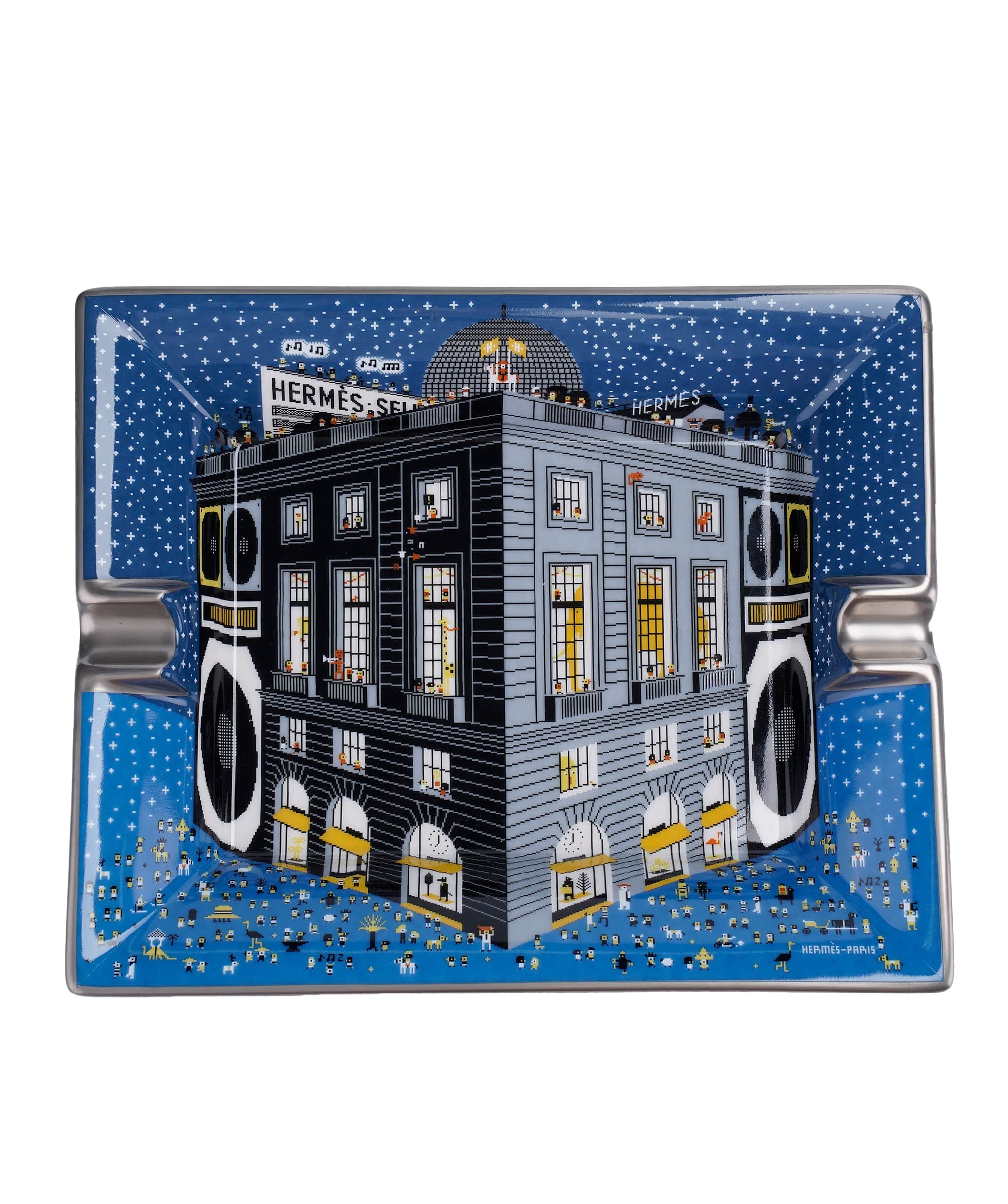 Hermès Hermes Ashtray Fabourg Party Blue 014021AG