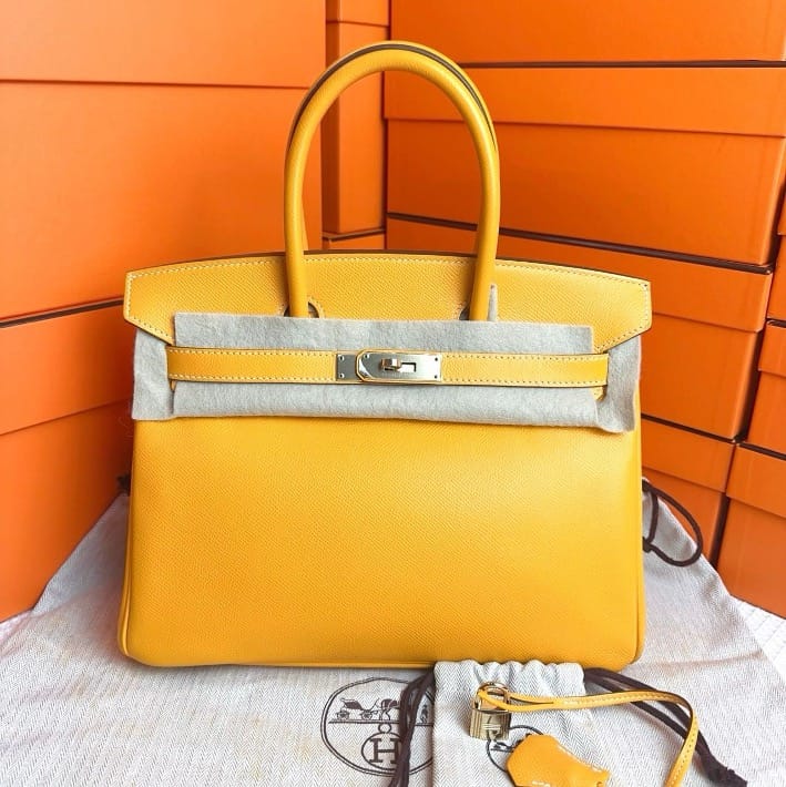 HERMES Hermes Birkin 30 Candy Soleil / Gold Epsom #P - Preloved SYC2227
