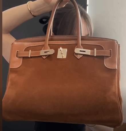 Hermes Hermes Birkin 35 Grizzly Barenia Fauve PBHW #P SYCYF2605