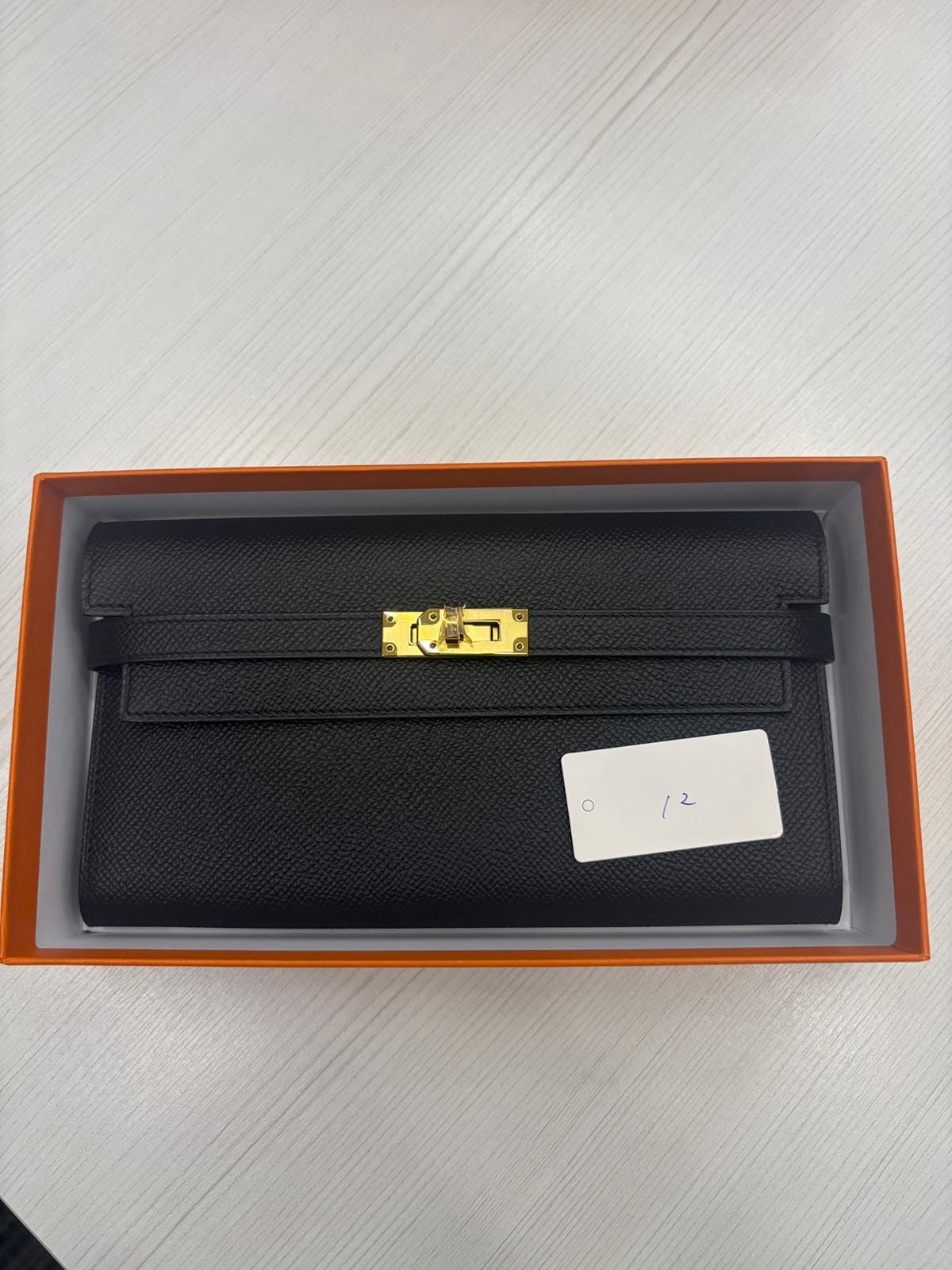 HERMES HERMES BK Epsom Kelly Classic Wallet AI 002 HS BK12