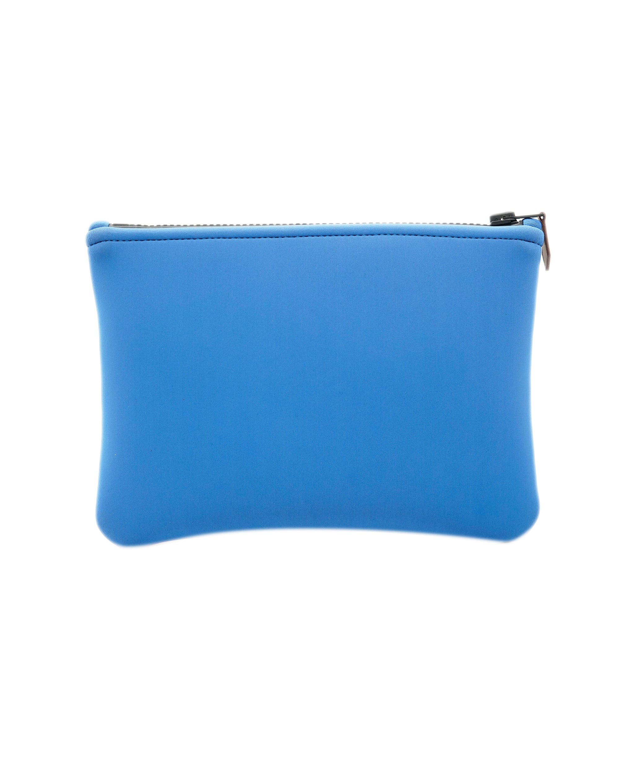 Hermès Hermès brand new néoprene Bain pochette, blue and orange  ALL1143